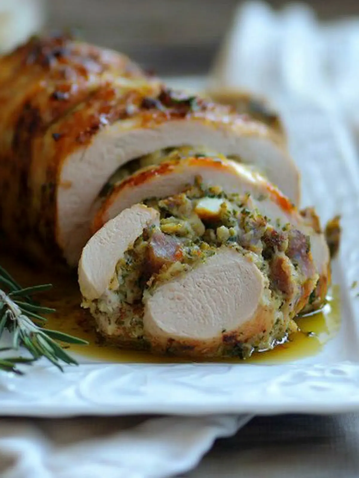 Savory Stuffed Turkey Breast with Sausage & Herbs Delight 4 Stuffed TurkeyBreast with Sausage & Herbs