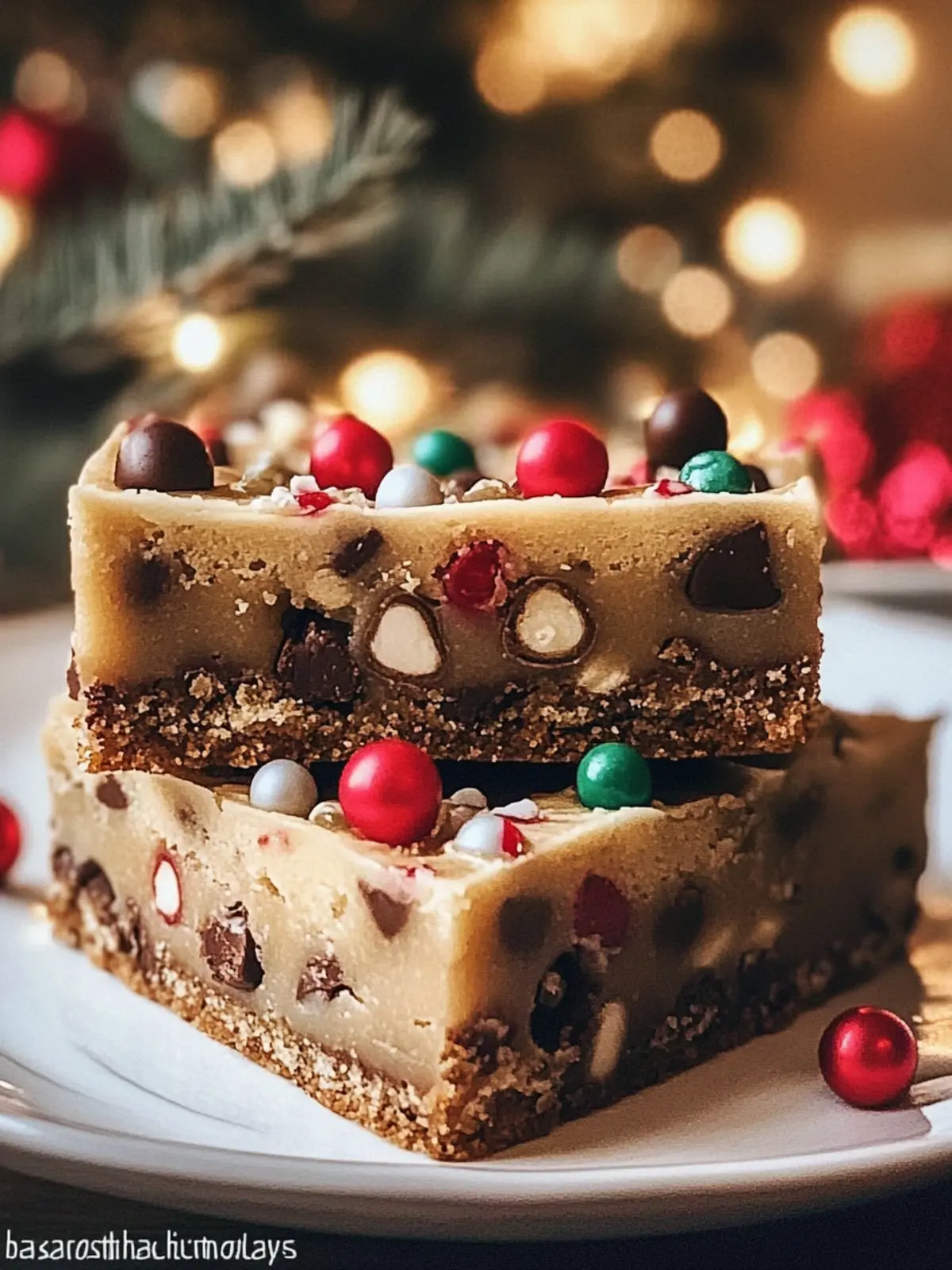 Chewy Christmas Cookie Bars with Festive Mix-Ins to Love 3 Christmas Cookie Bars