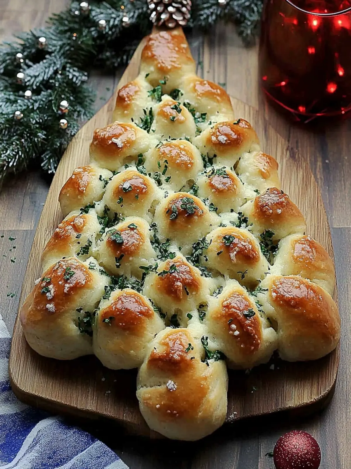 Cheesy Christmas Tree Bread: Festive Pull-Apart Delight 3 Cheesy Christmas Tree Bread