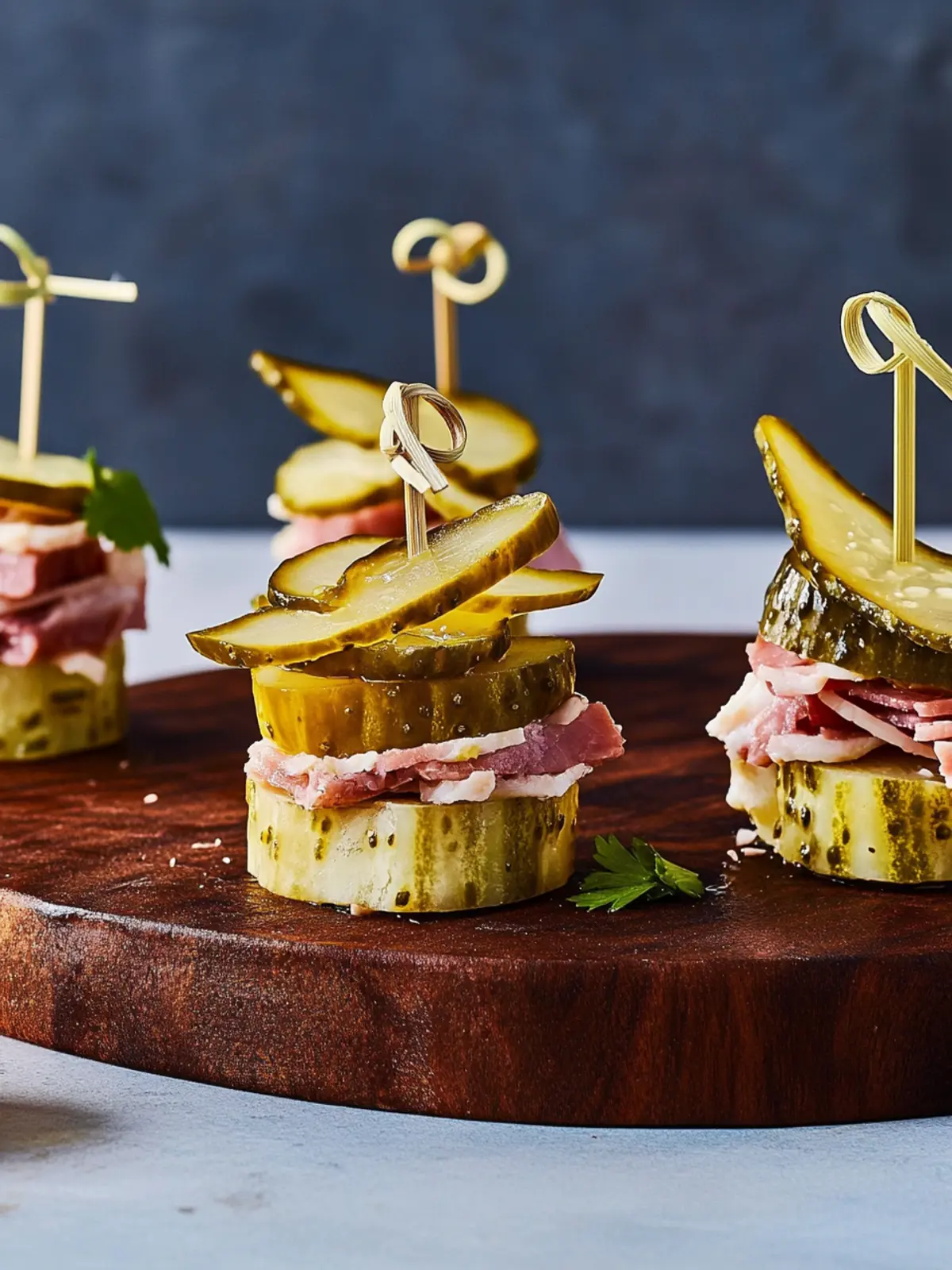 Reuben Pickle Bites
