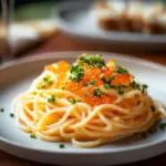 Tobiko Cream Sauce Spaghetti that Dances on Your Taste Buds 4 Tobiko