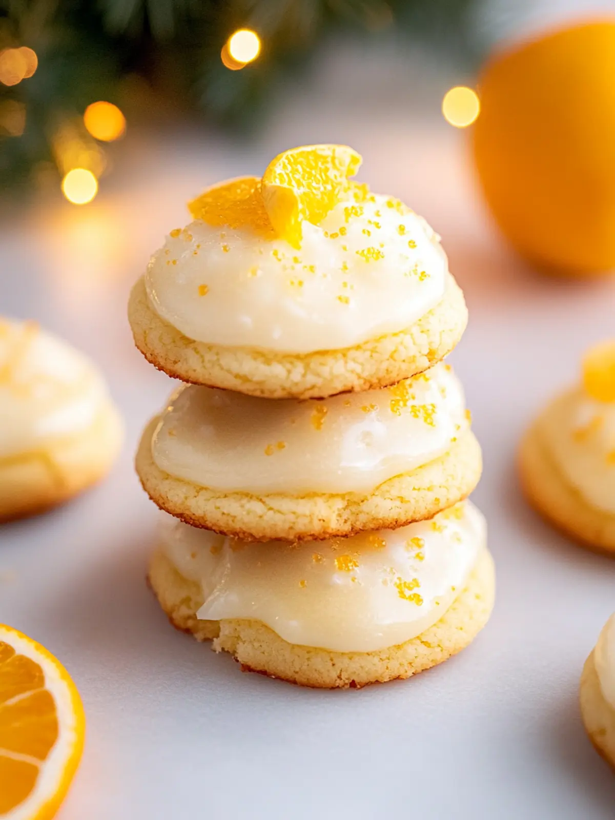 Christmas Cookies with Orange Juice