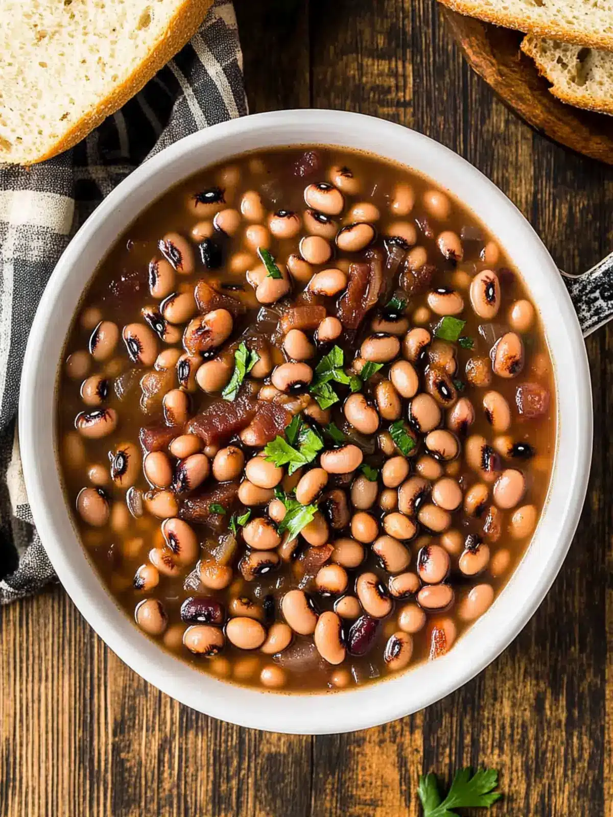 Savory Black Eyed Peas in Crock Pot for Southern Good Luck 5 Black Eyed Peas in Crock Pot