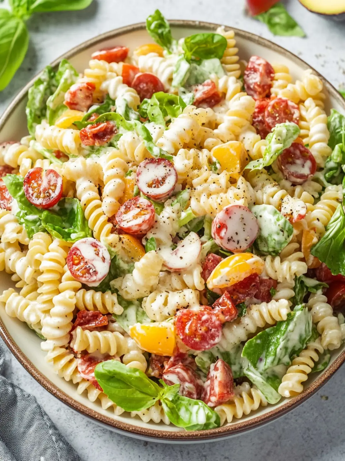 Delicious BLT Pasta Salad With Ranch Dressing You'll Love 2 BLT Pasta Salad With Ranch Dressing