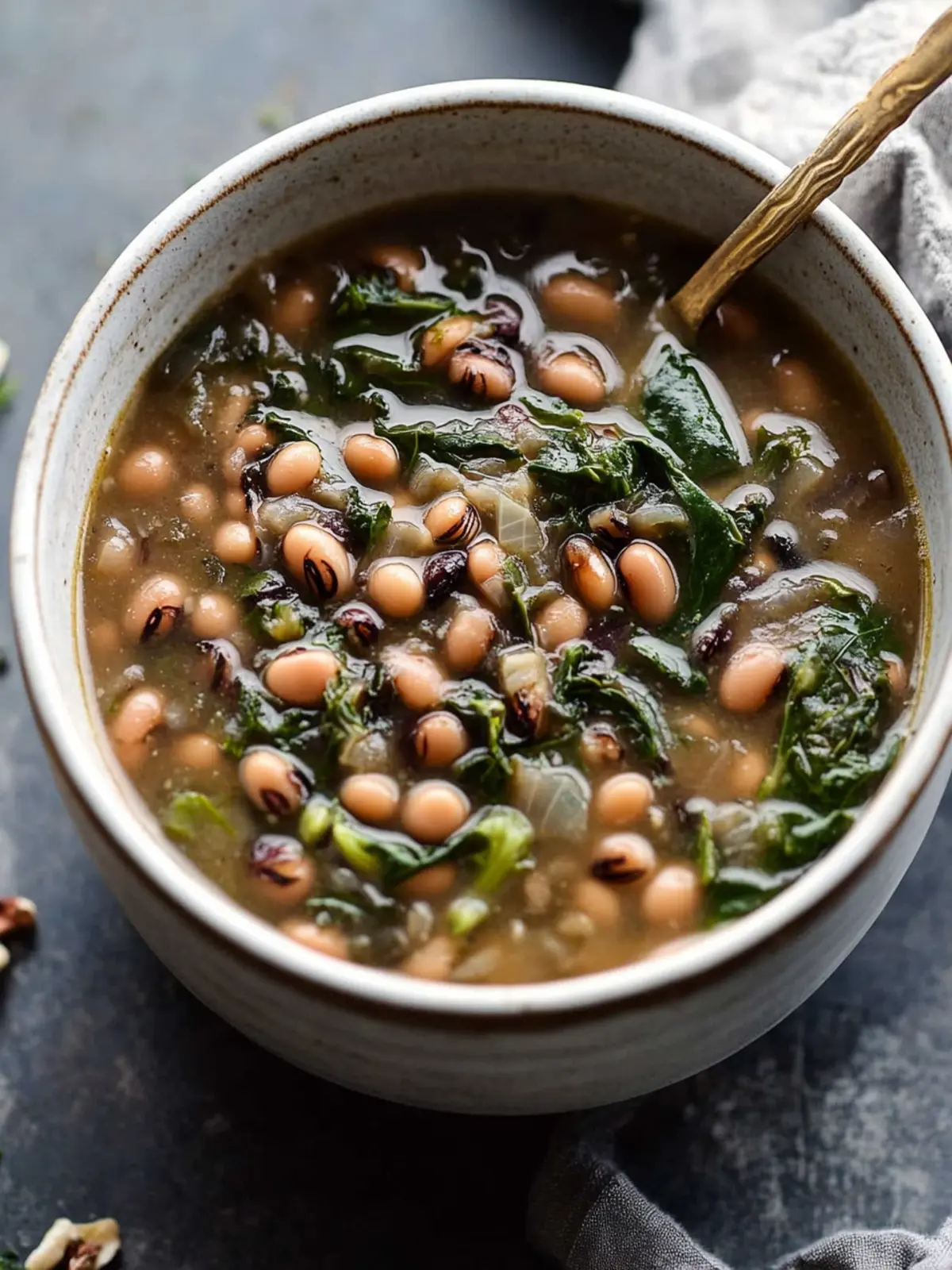 Delicious Slow Simmered Black Eyed Peas and Greens Recipe 5 Slow Simmered Black Eyed Peas and Greens