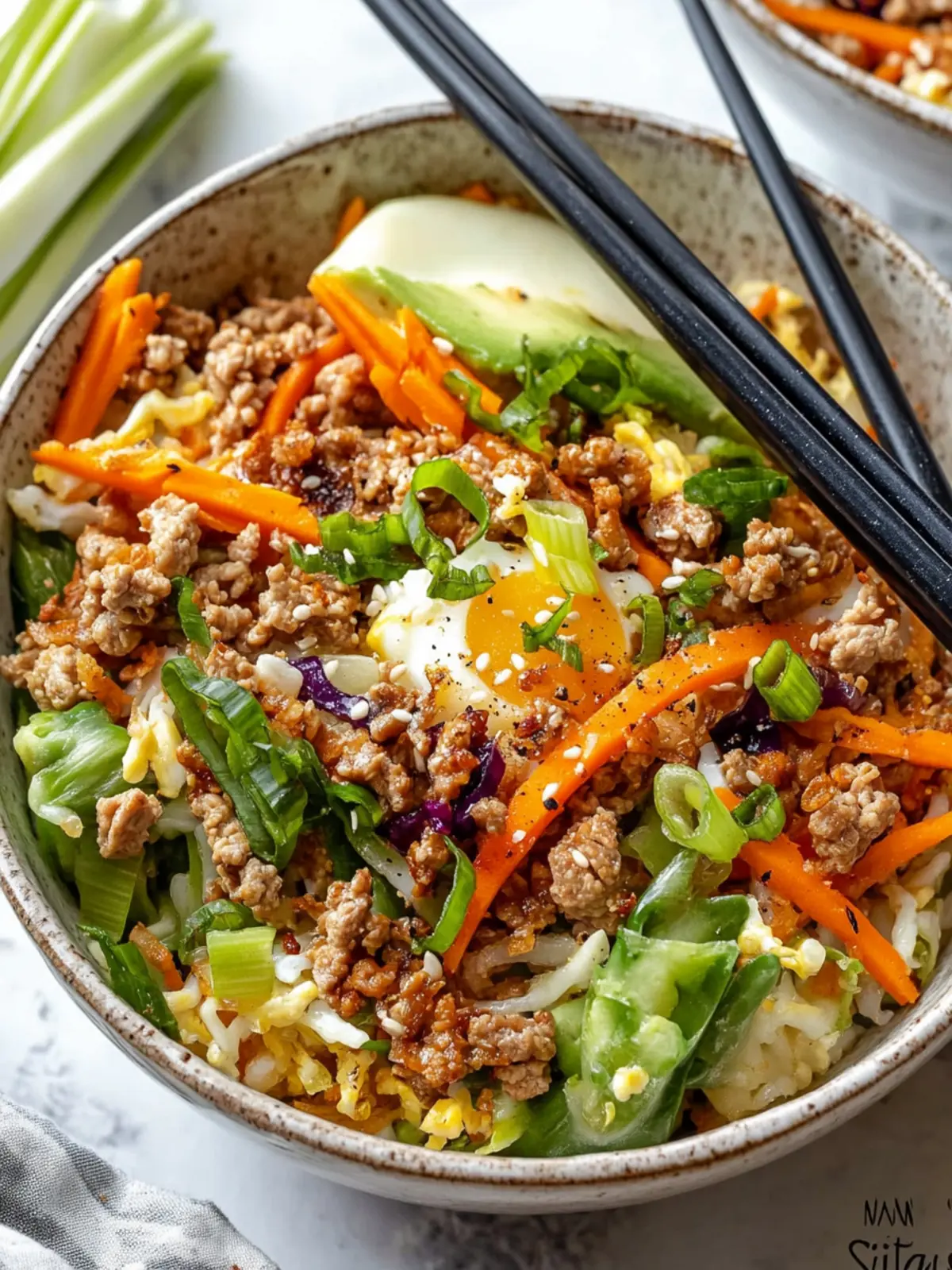 Delicious Egg Roll in a Bowl: Your Fast Homemade Fix 2 EGG ROLL IN A BOWL
