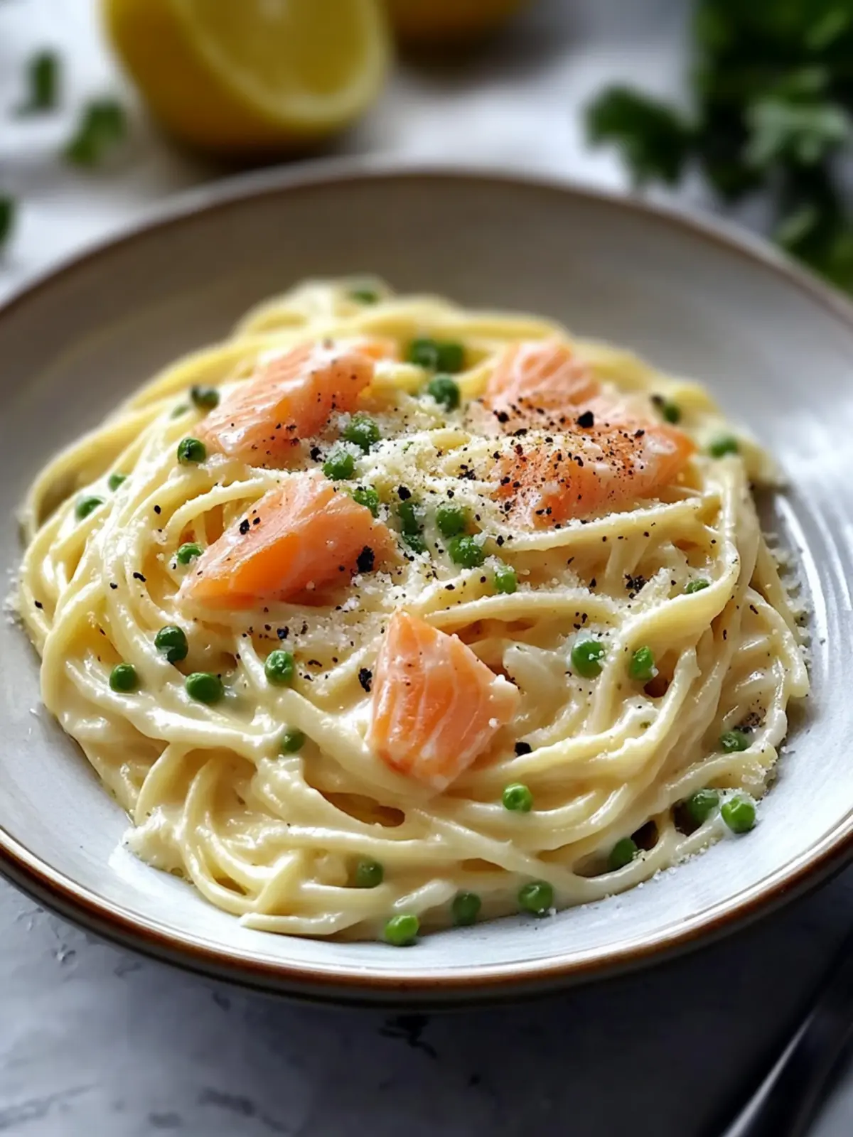 Smoked Salmon Carbonara: Elevate Dinner with Seafood Luxury 4 Smoked Salmon Carbonara