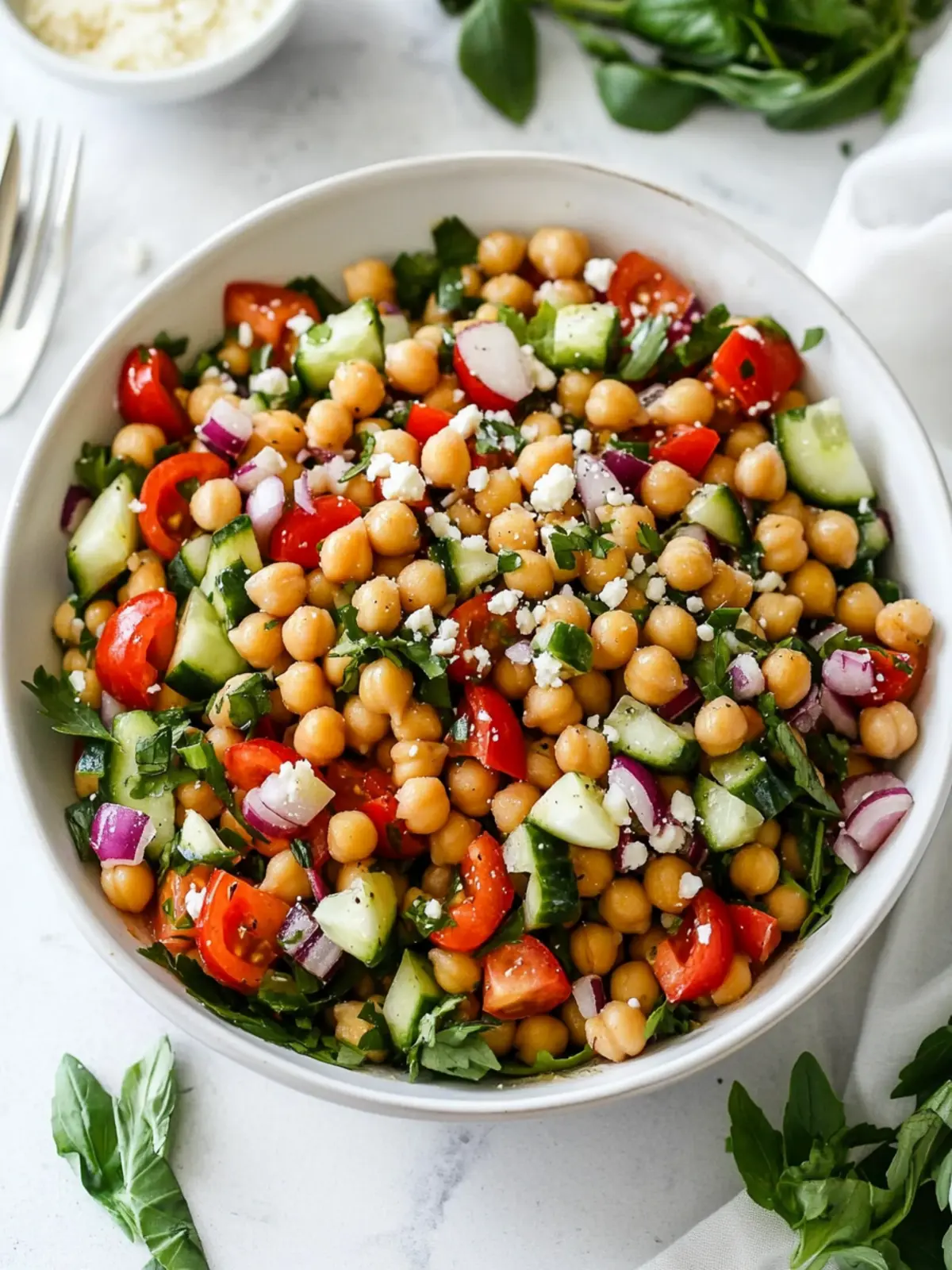 Zesty Mediterranean Chickpea Salad for Fresh Flavors 4 Mediterranean Chickpea Salad