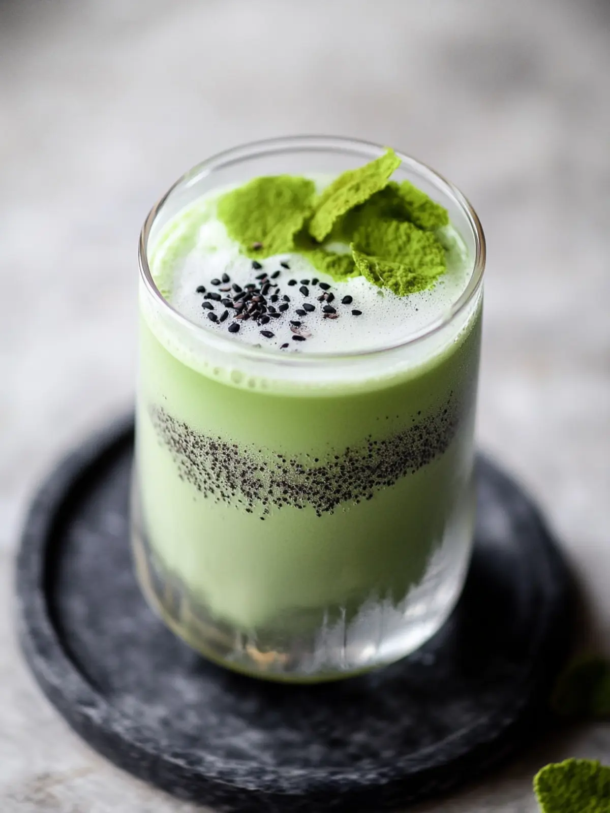 Delight in a Black Sesame Matcha Latte You Can Make at Home 2 Black Sesame Matcha Latte