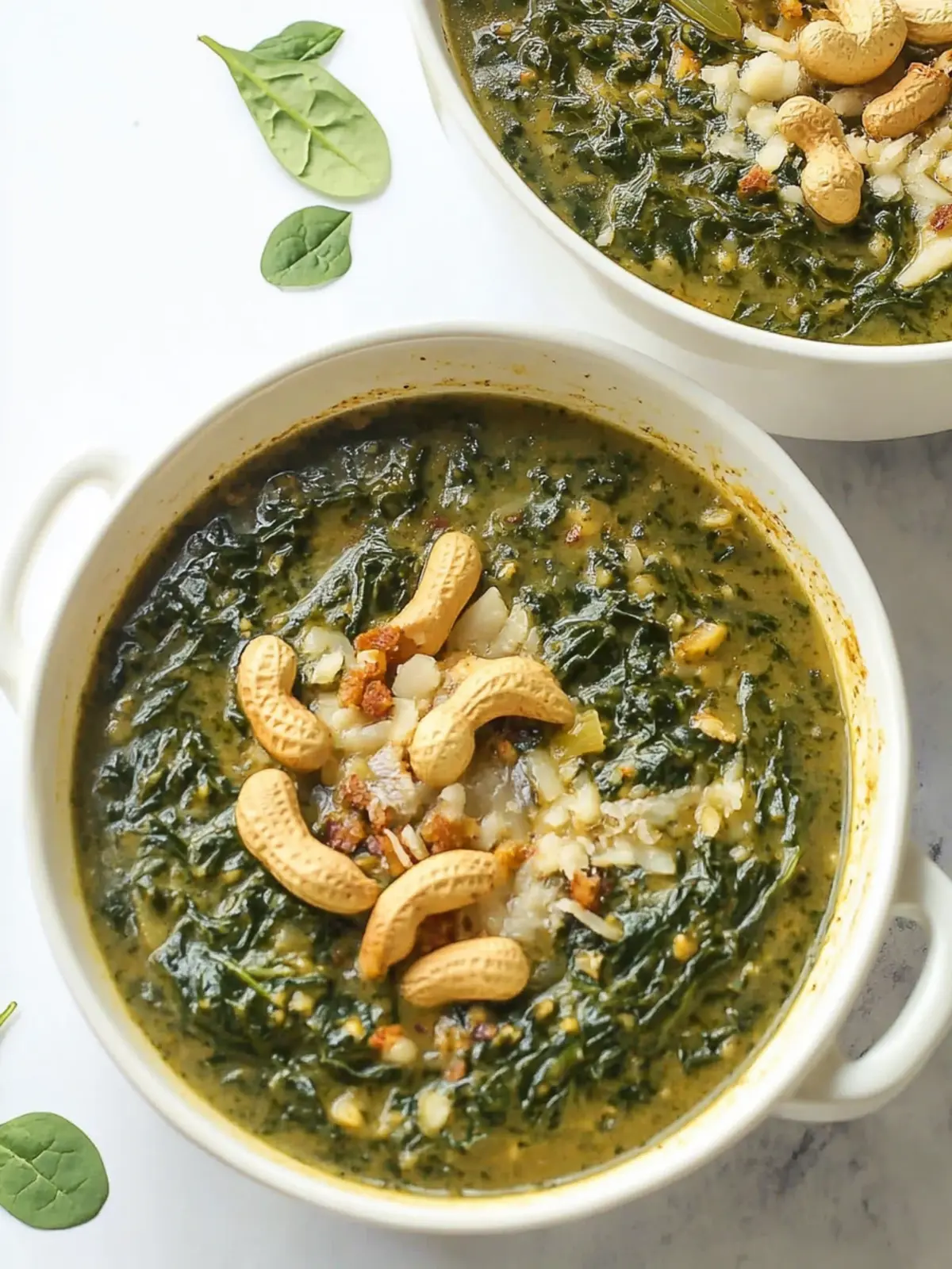 Savor Ndole: A Flavor-Packed Spinach and Peanut Soup Delight 3 Ndole (Spinach/Bitterleaves and Peanut Soup)