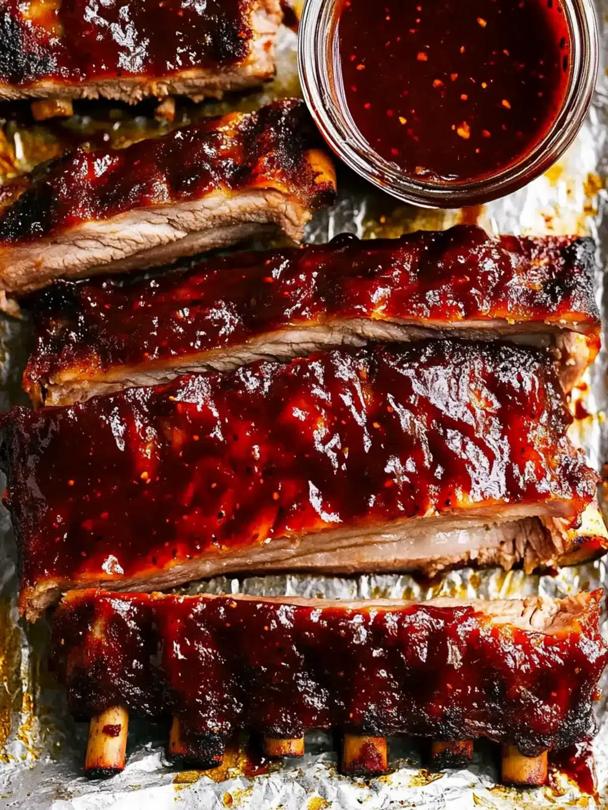 Oven Baked Barbecue Ribs with Homemade BBQ Sauce Bliss 3 Oven Baked barbecue Ribs with Homemade BBQ Sauce