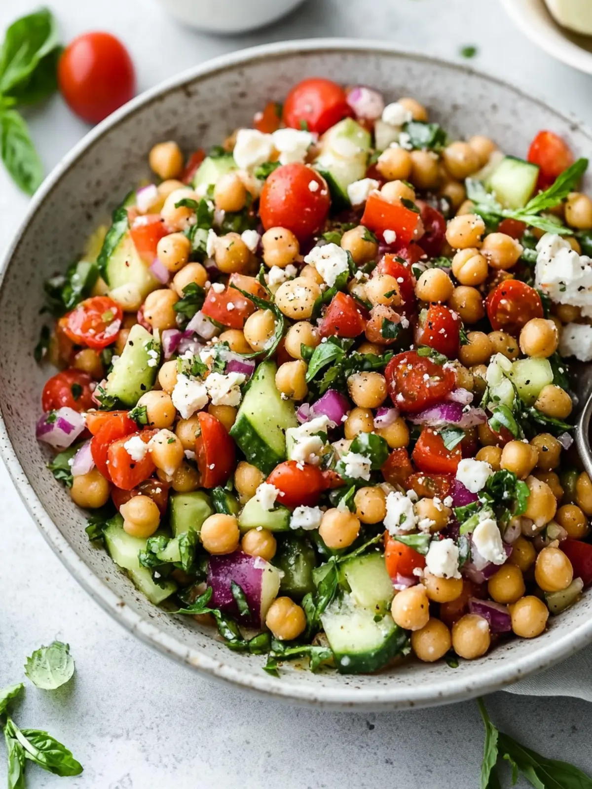 Zesty Mediterranean Chickpea Salad for Fresh Flavors 2 Mediterranean Chickpea Salad