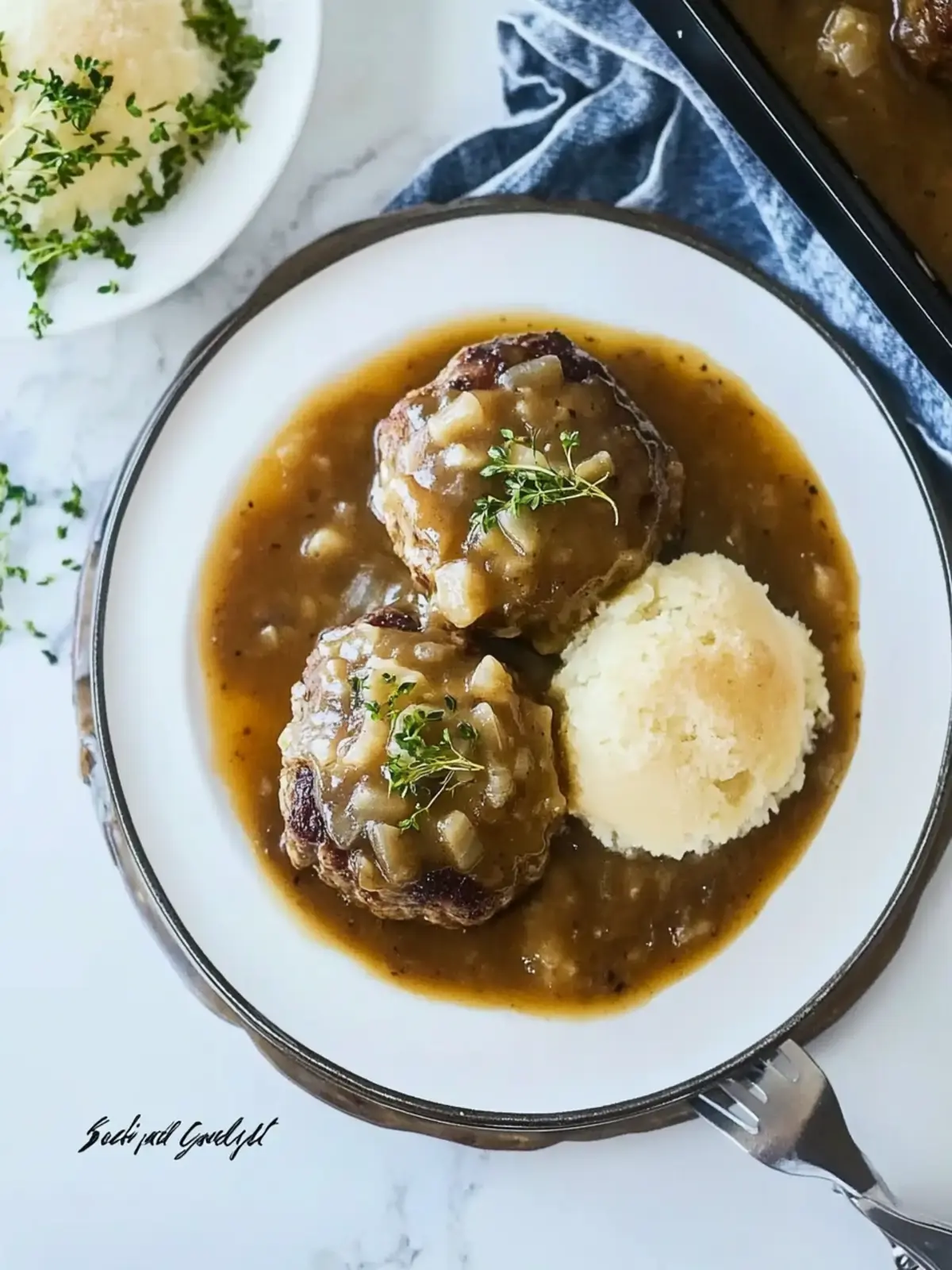 Savory French Onion Salisbury Steak with Gruyère Gravy Delight 5 French Onion Salisbury Steak with Gruyère Gravy