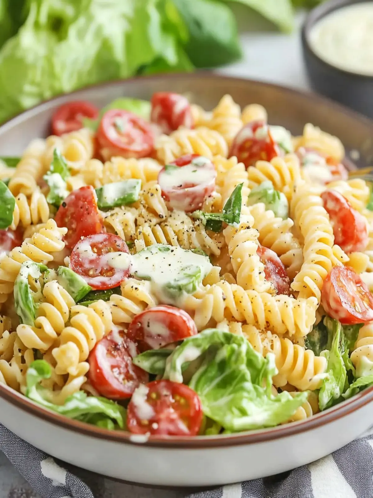 Delicious BLT Pasta Salad With Ranch Dressing You'll Love 5 BLT Pasta Salad With Ranch Dressing