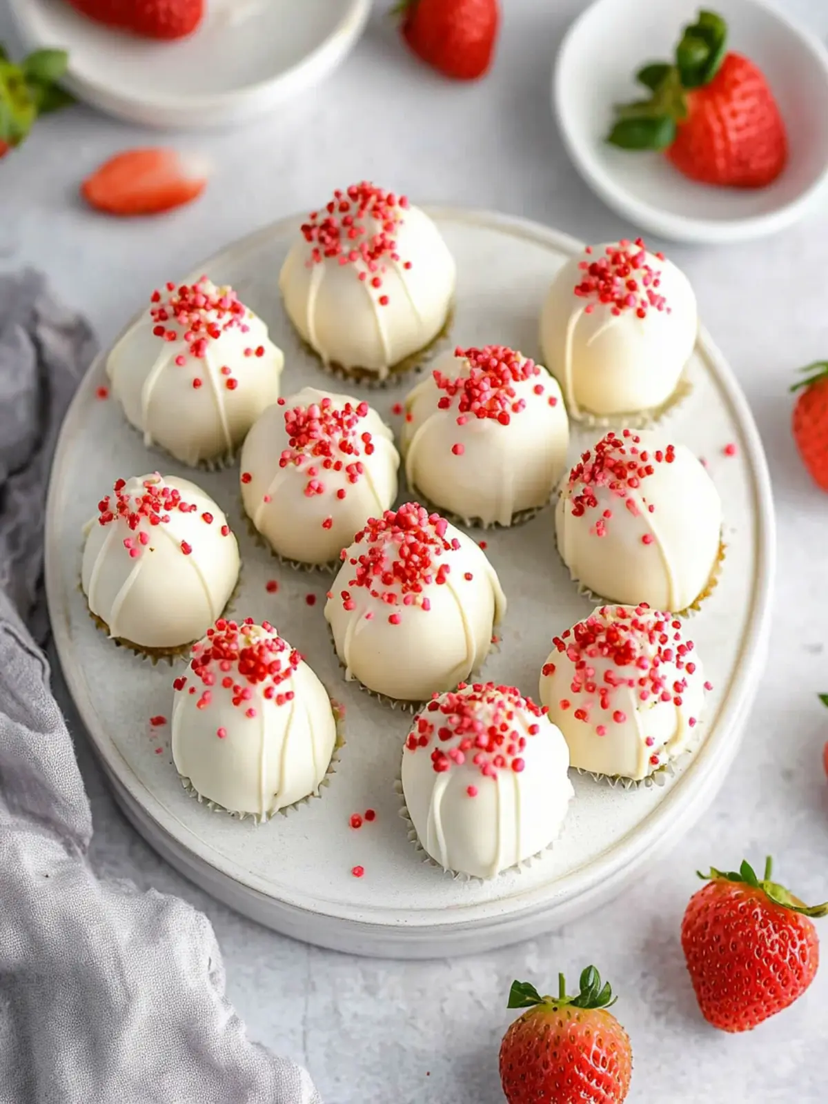 Irresistible Strawberry Cake Truffles for Effortless Celebrations 3 Strawberry Cake Truffles