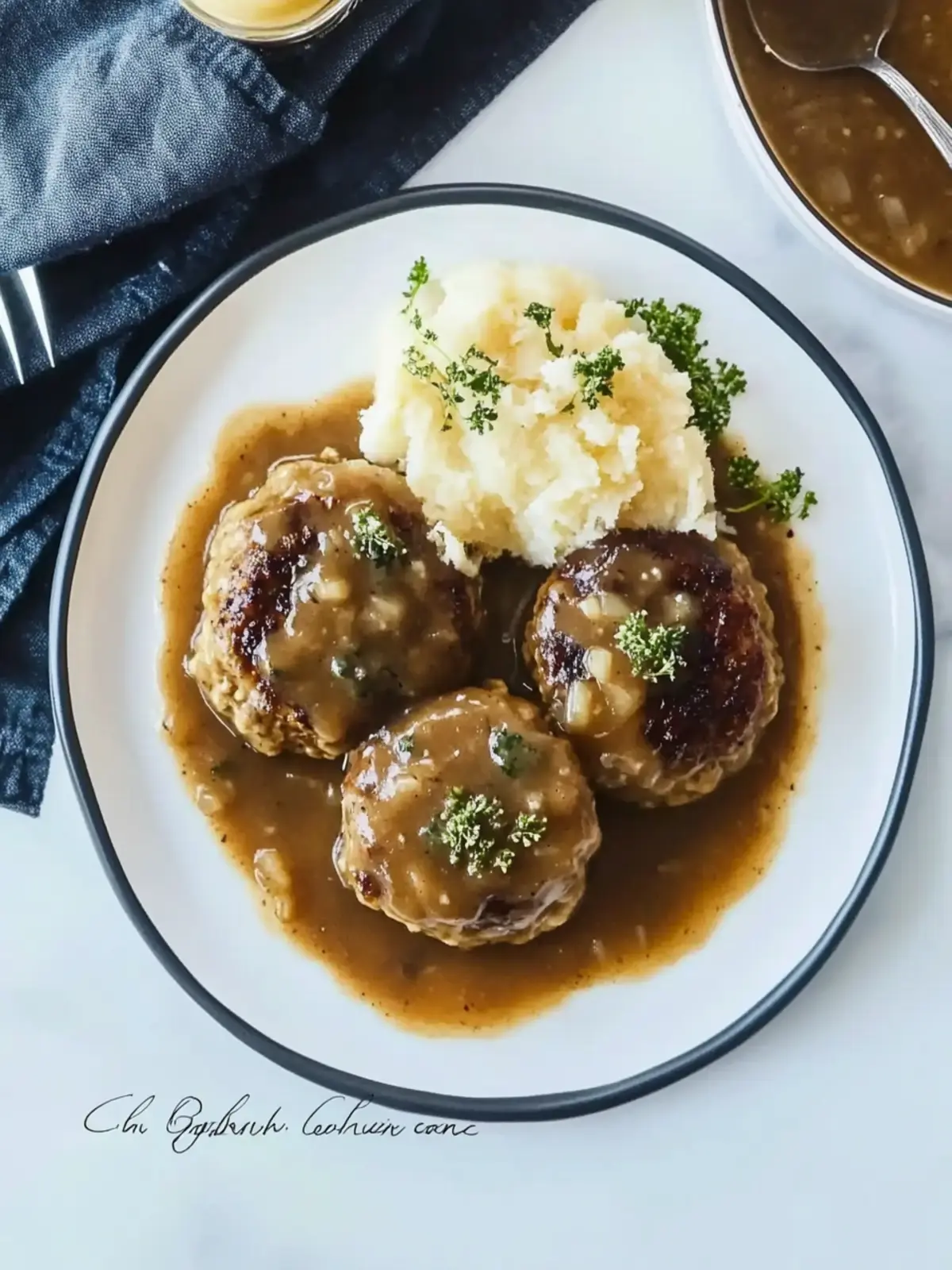 Savory French Onion Salisbury Steak with Gruyère Gravy Delight 4 French Onion Salisbury Steak with Gruyère Gravy