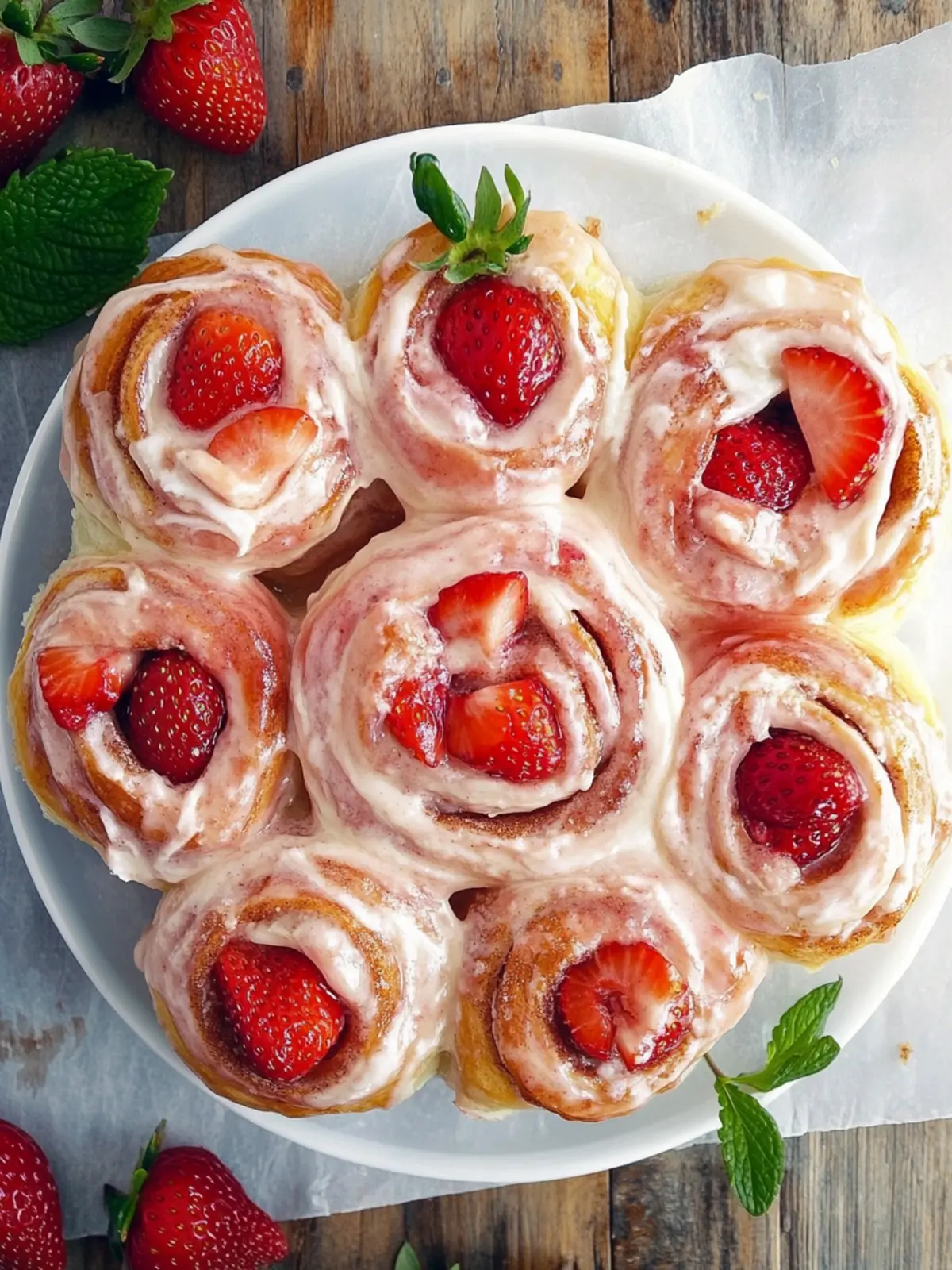 Strawberry Cinnamon Rolls: A Sweet Spring Delight 4 Strawberry Cinnamon Rolls