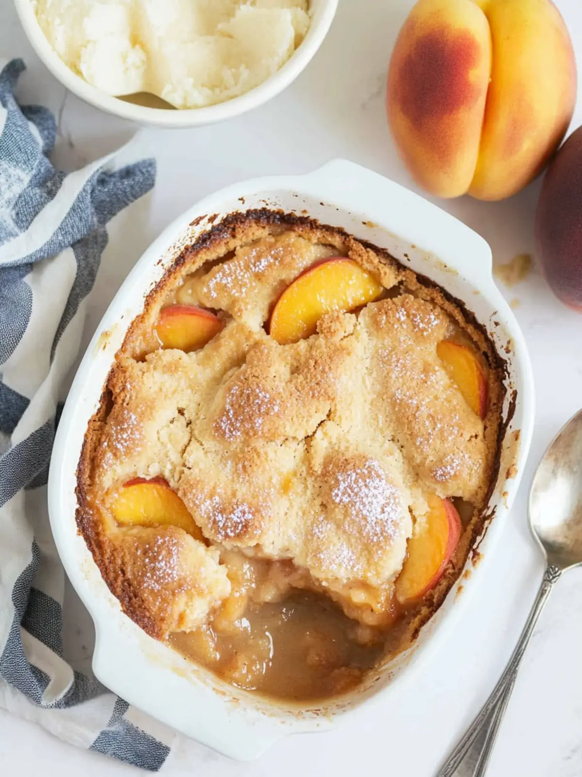 Deliciously Easy Peach Cobbler That Everyone Will Love 3 Easy Peach Cobbler