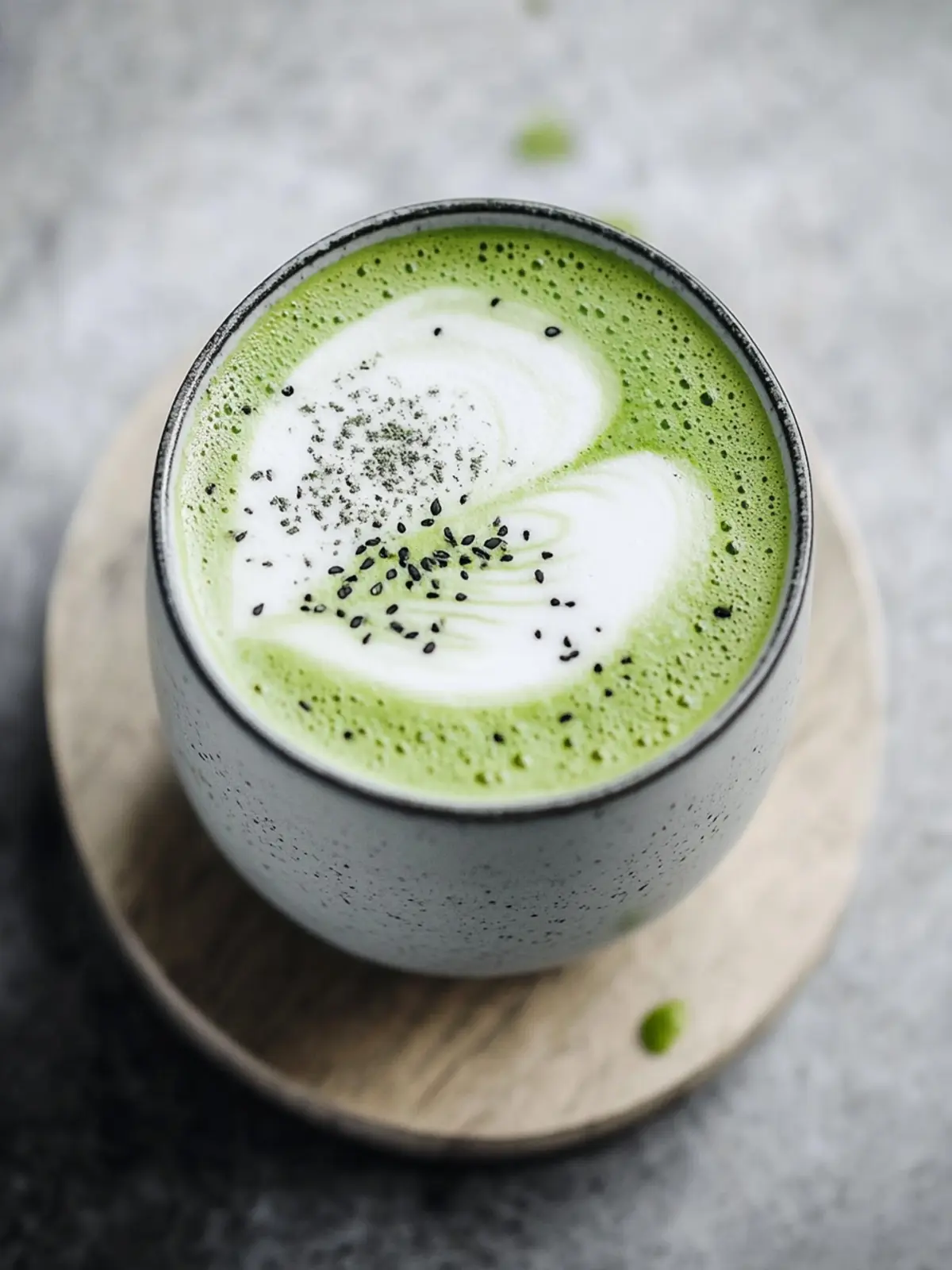 Delight in a Black Sesame Matcha Latte You Can Make at Home 3 Black Sesame Matcha Latte