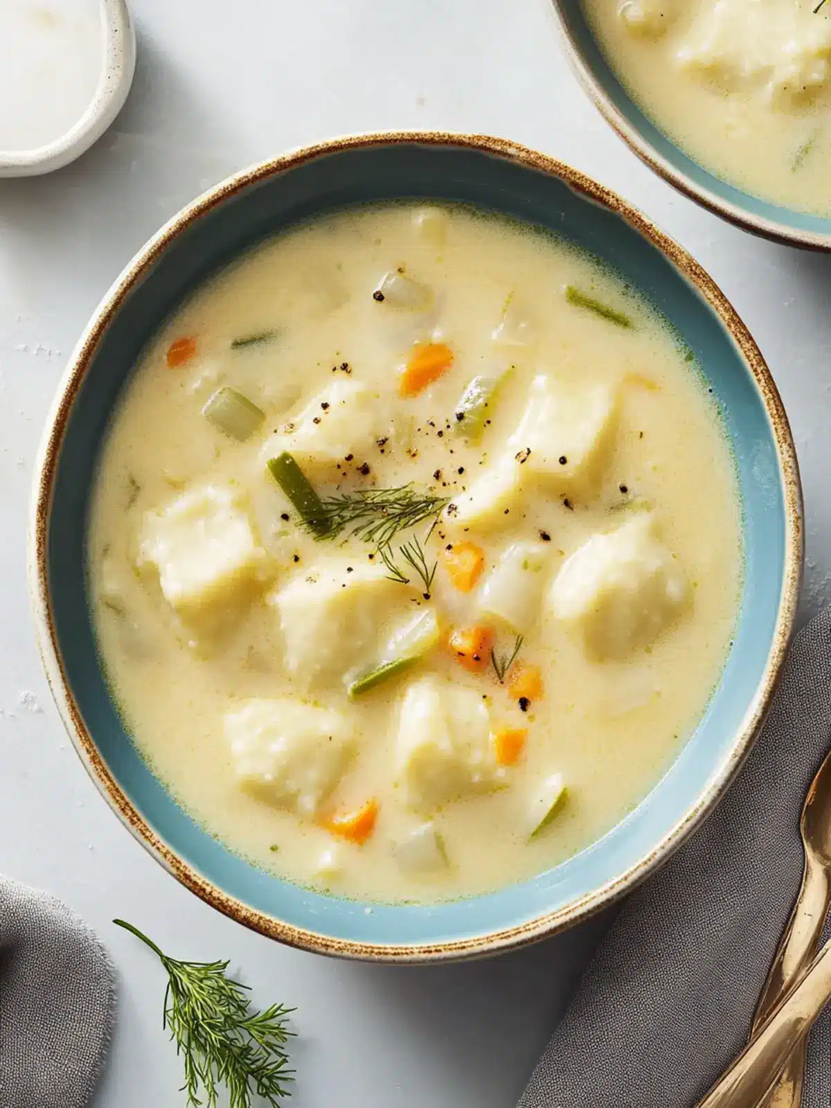 Knoephla: Comforting North Dakota Cream-and-Dumpling Soup Recipe 5 Knoephla (North Dakota Cream-and-Dumpling Soup)