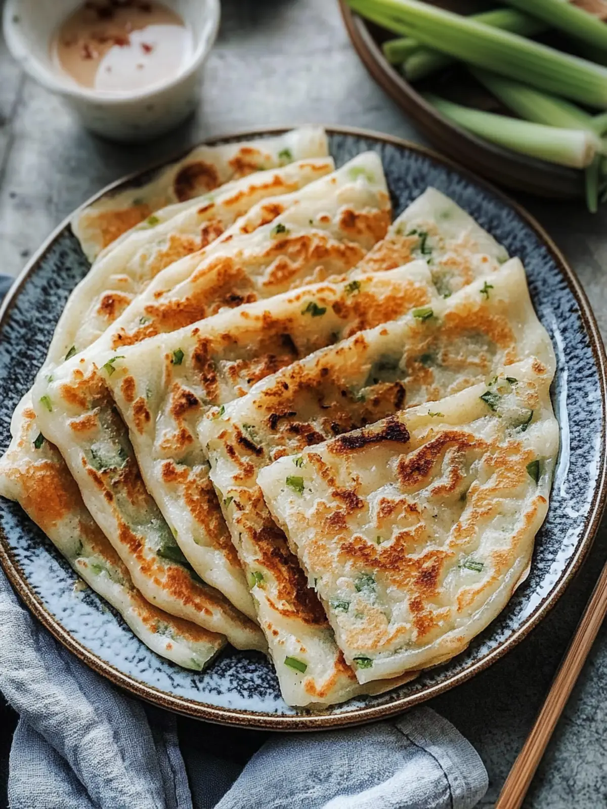 Crispy Chinese Scallion Pancakes You Can Make Vegan 2 Chinese Scallion Pancakes