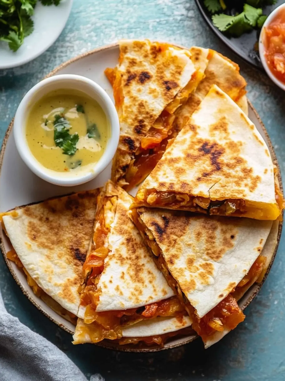 Savory Kimchi Quesadillas: Your New Breakfast Favorite! 4 Kimchi Quesadillas