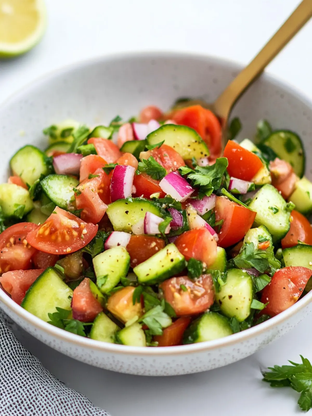 Quick Vegan Jerusalem Salad: Fresh, Crunchy, 10-Minute Bliss 4 Jerusalem Salad