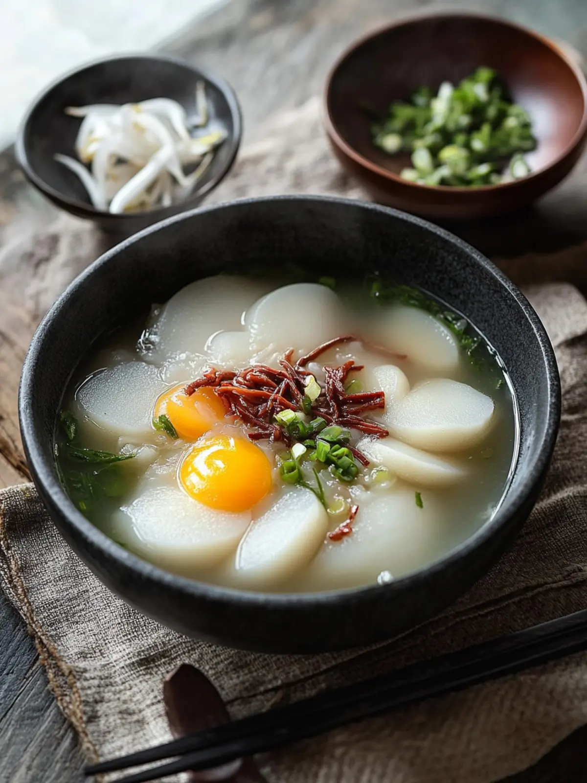 Savory Tteokguk: Comforting Korean Rice Cake Soup Recipe 4 Tteokguk (Korean Rice Cake Soup)