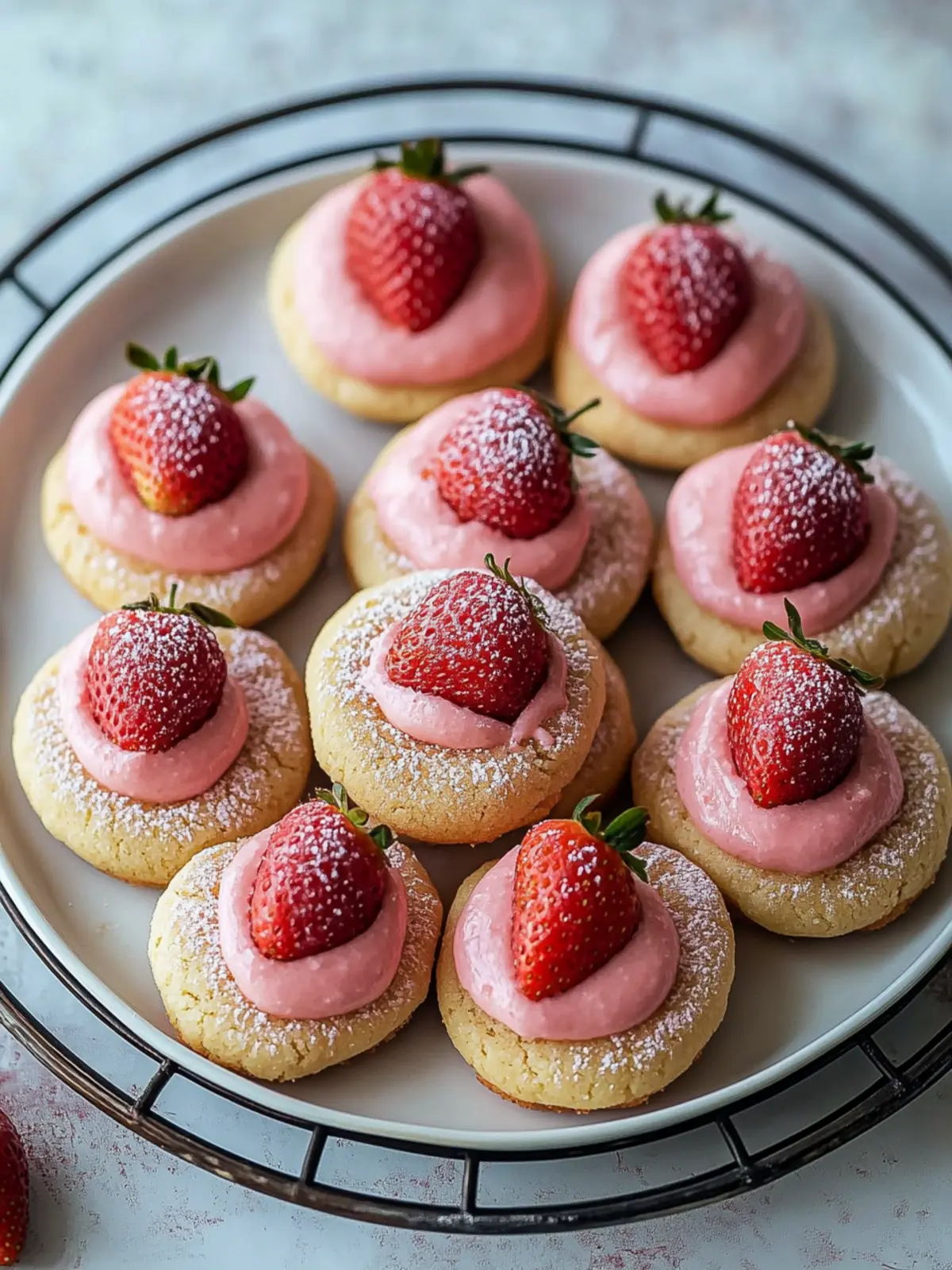 Strawberry Kiss Cookies: A Sweet Treat for Every Celebration 2 Strawberry Kiss Cookies