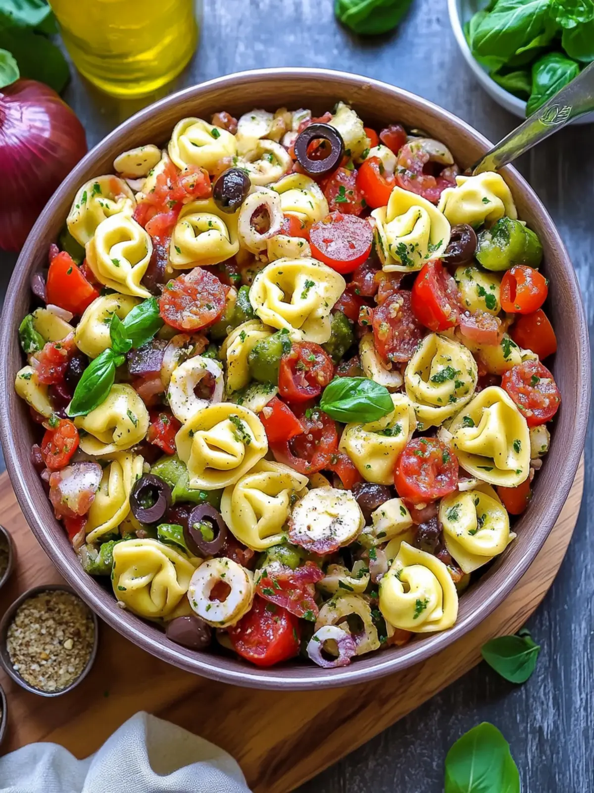 Zesty Antipasto Tortellini Pasta Salad for Flavor Lovers 5 Antipasto Tortellini Pasta Salad