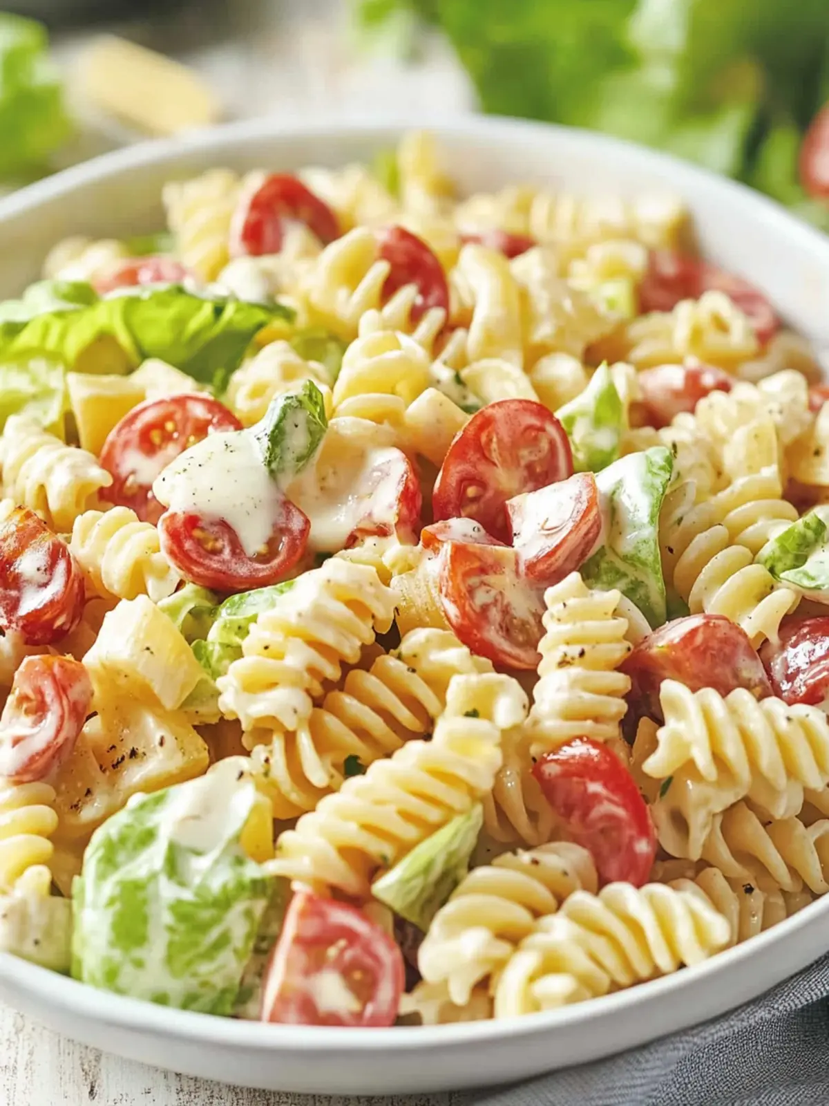 Delicious BLT Pasta Salad With Ranch Dressing You'll Love 3 BLT Pasta Salad With Ranch Dressing