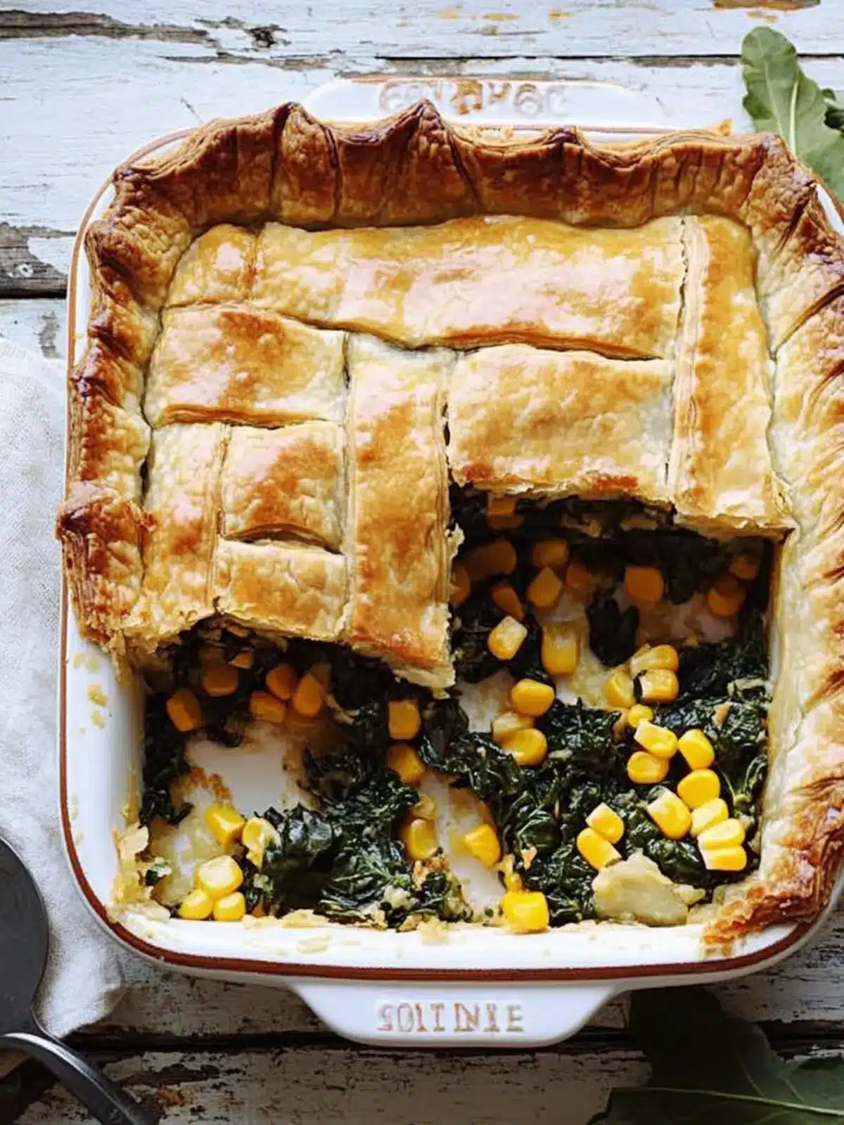 Savory Collards and Corn Slab Pie Recipe Your Family Will Love 3 Collards and Corn Slab Pie Recipe