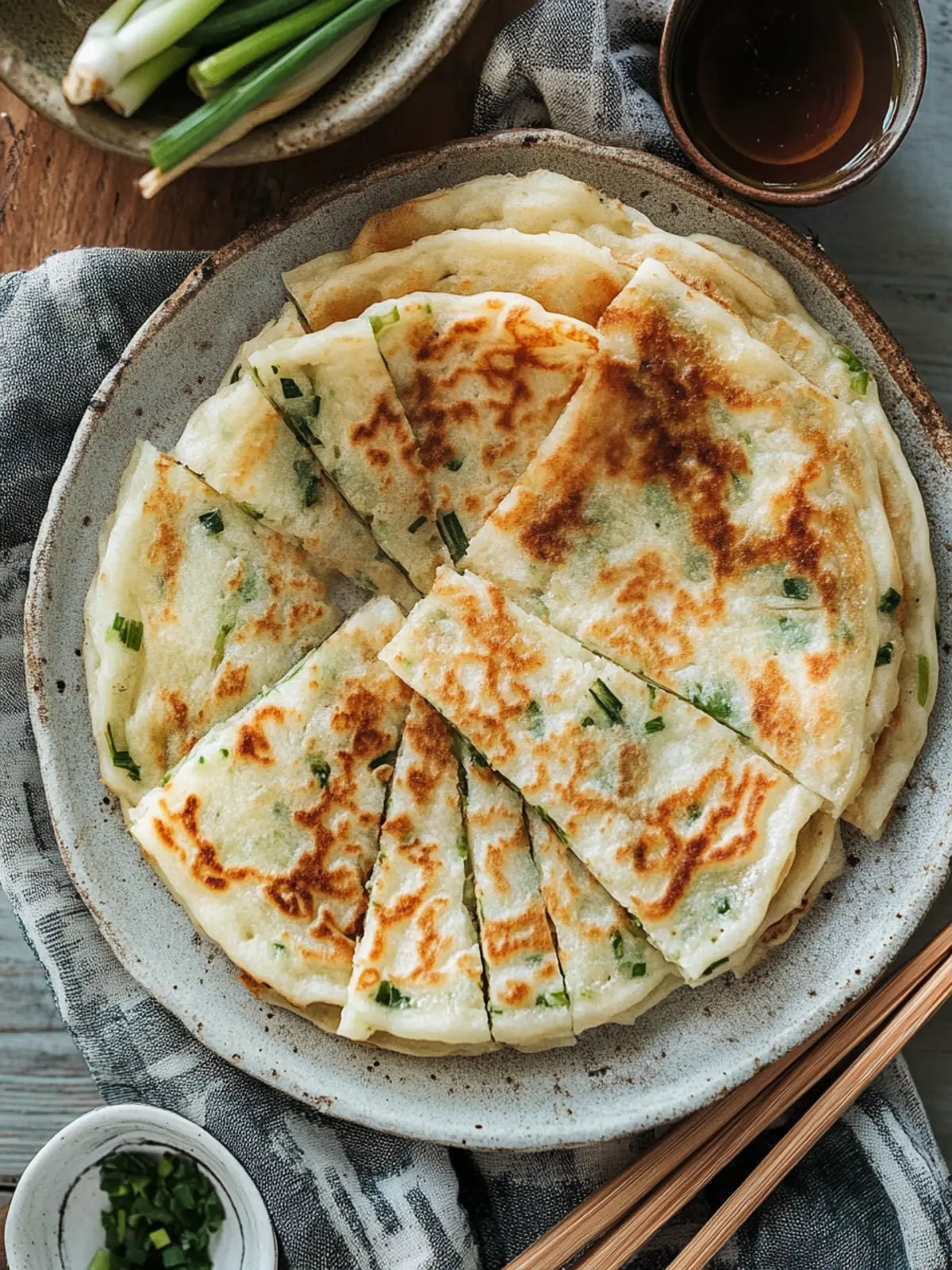 Crispy Chinese Scallion Pancakes You Can Make Vegan 5 Chinese Scallion Pancakes