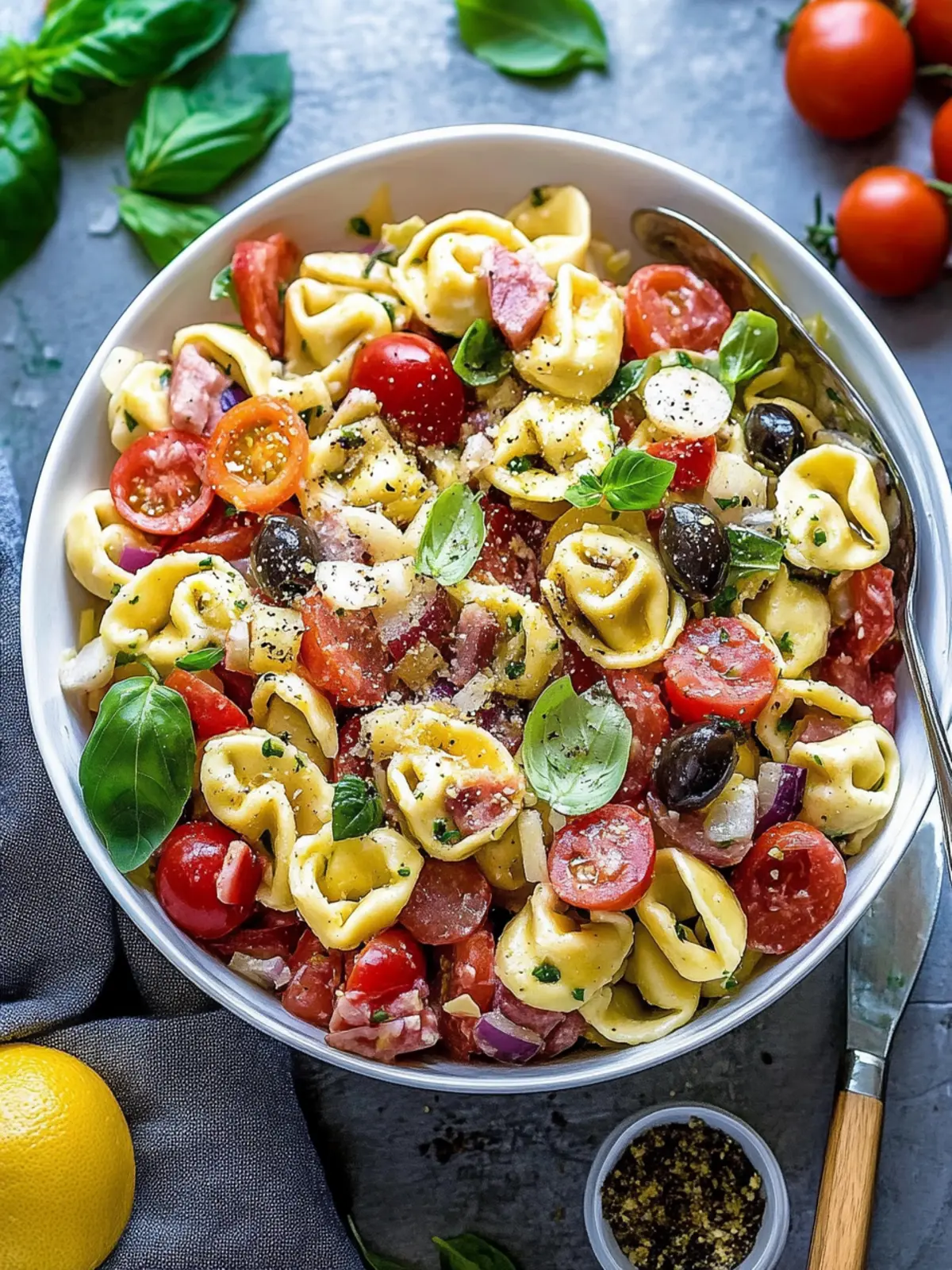 Zesty Antipasto Tortellini Pasta Salad for Flavor Lovers 2 Antipasto Tortellini Pasta Salad