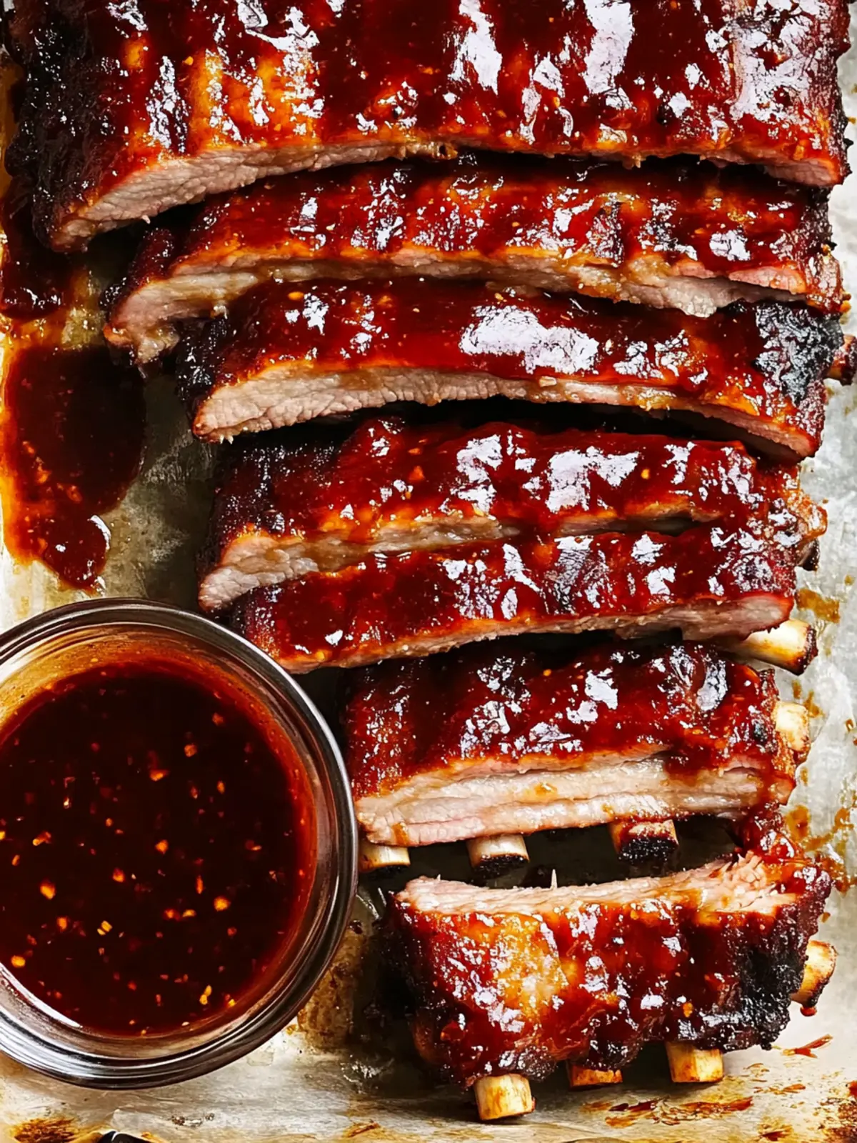 Oven Baked Barbecue Ribs with Homemade BBQ Sauce Bliss 5 Oven Baked barbecue Ribs with Homemade BBQ Sauce