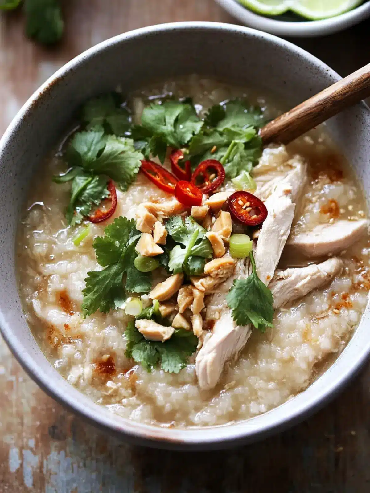 Comforting Slow Cooker Chicken Jook for Cozy Mornings 5 Slow Cooker Chicken Jook