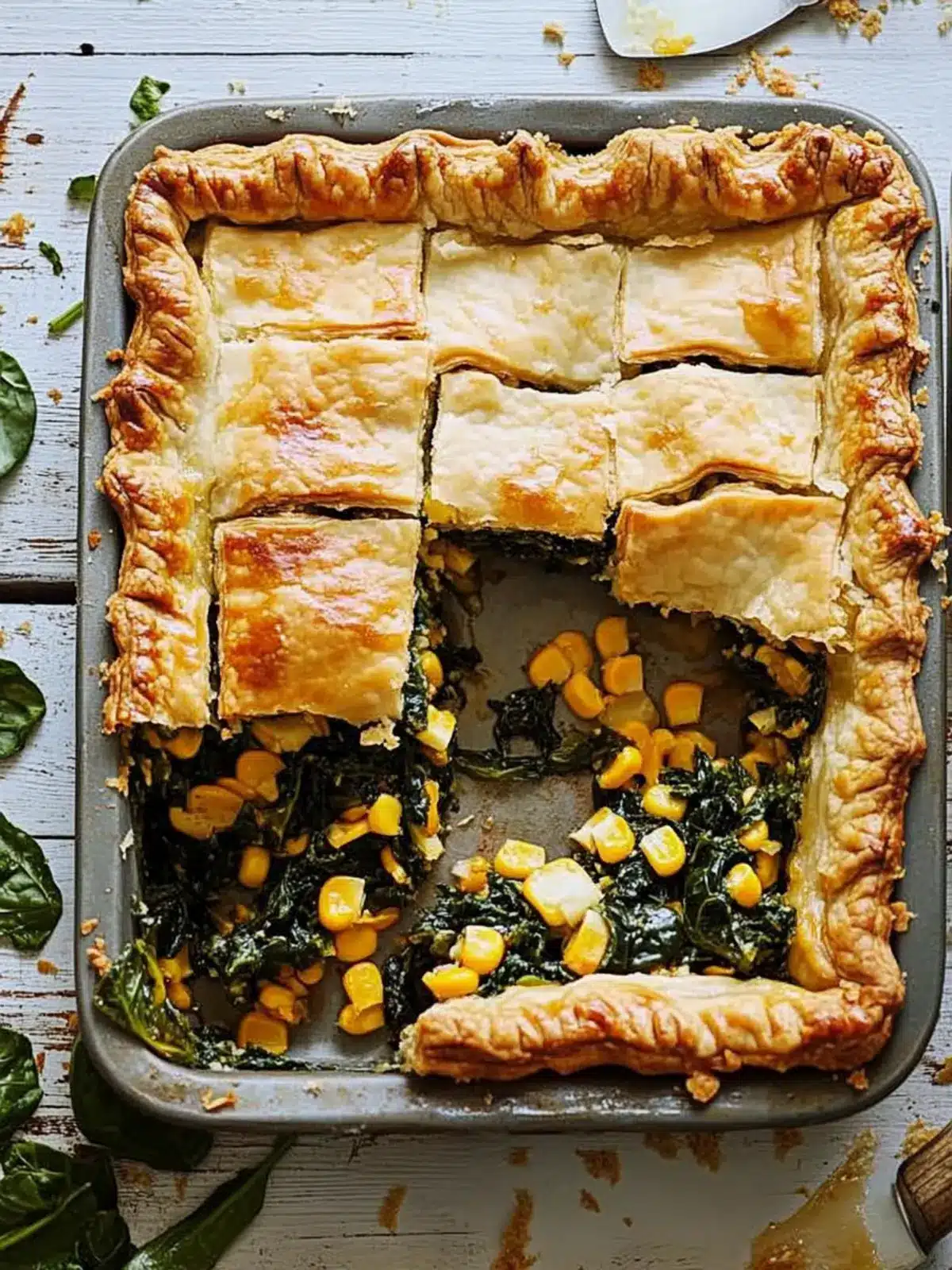 Savory Collards and Corn Slab Pie Recipe Your Family Will Love 2 Collards and Corn Slab Pie Recipe