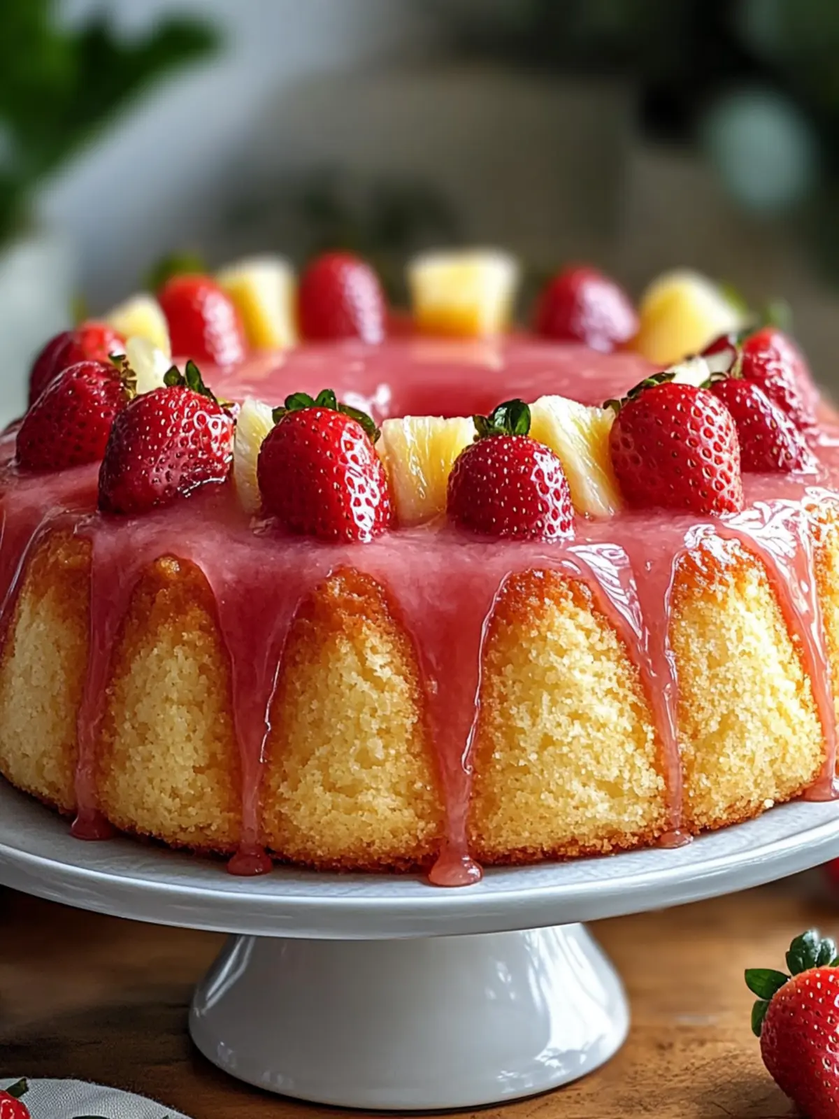 Strawberry Pineapple Pound Cake: Your Summer Dessert Delight 2 Strawberry Pineapple Pound Cake