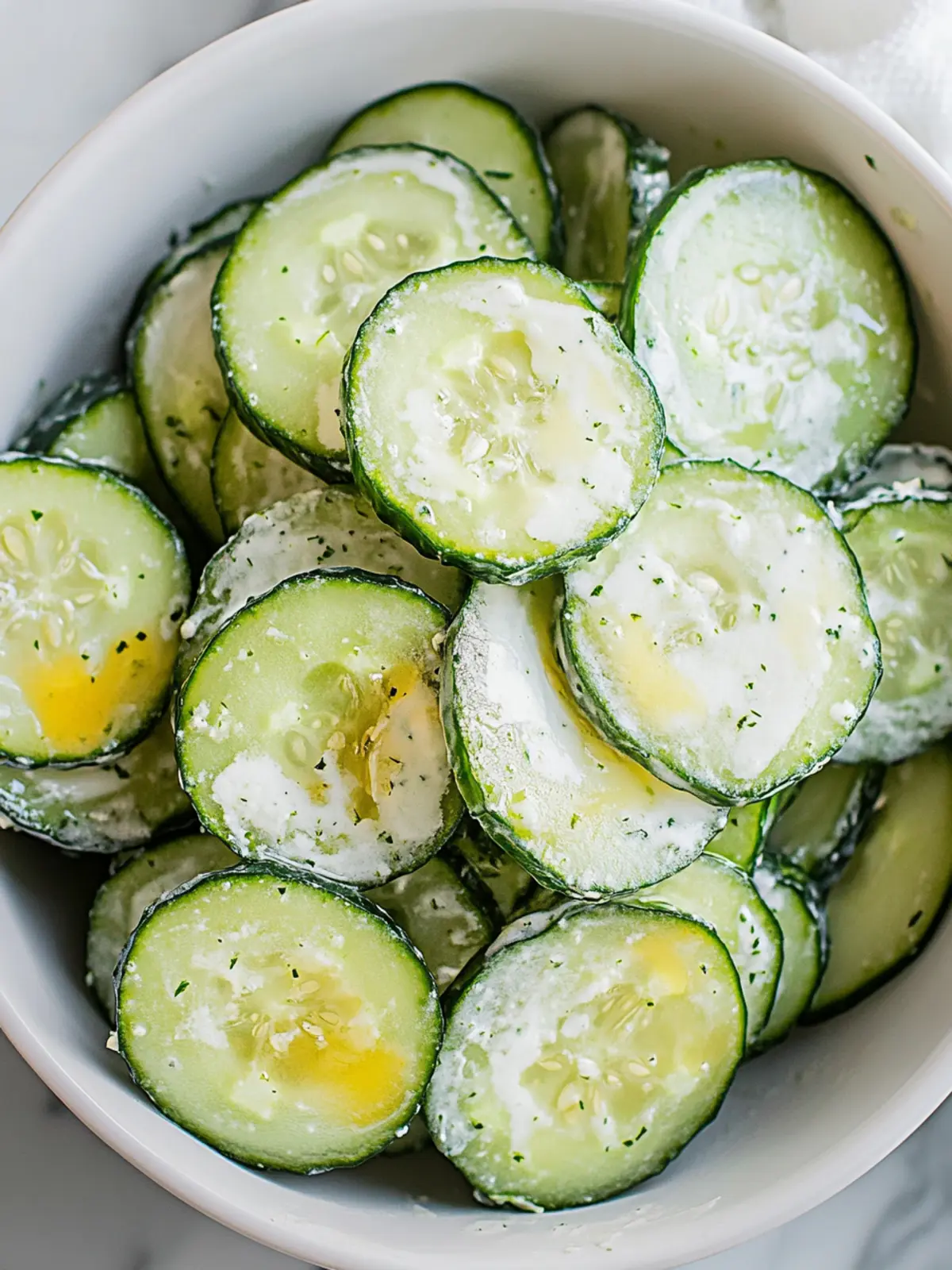 Refreshing Pickle Juice Ranch Cucumber Salad for Summer Fun 3 Pickle Juice Ranch Cucumber Salad