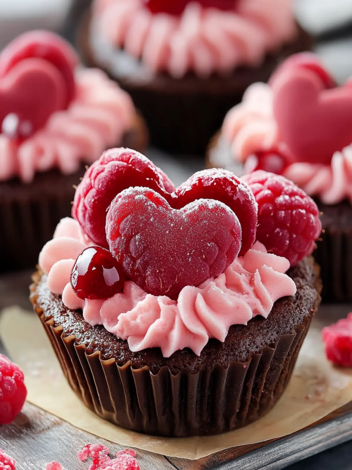 Raspberry Truffle Heart Cupcakes for a Sweet Heartfelt Treat 2 Raspberry Truffle Heart Cupcakes