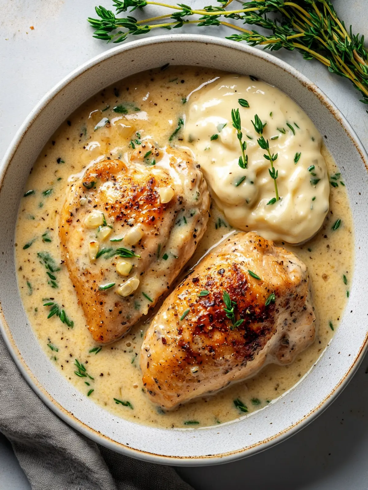 Deliciously Creamy Garlic Chicken in Just 55 Minutes 2 Creamy Garlic Chicken