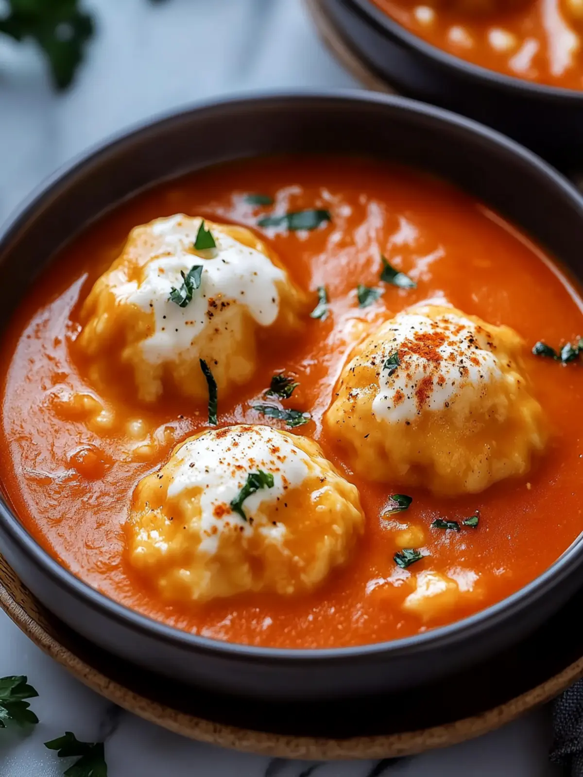 Creamy Cheese Dumpling Tomato Soup for Cozy Nights 4 Cheese Dumpling Tomato Soup