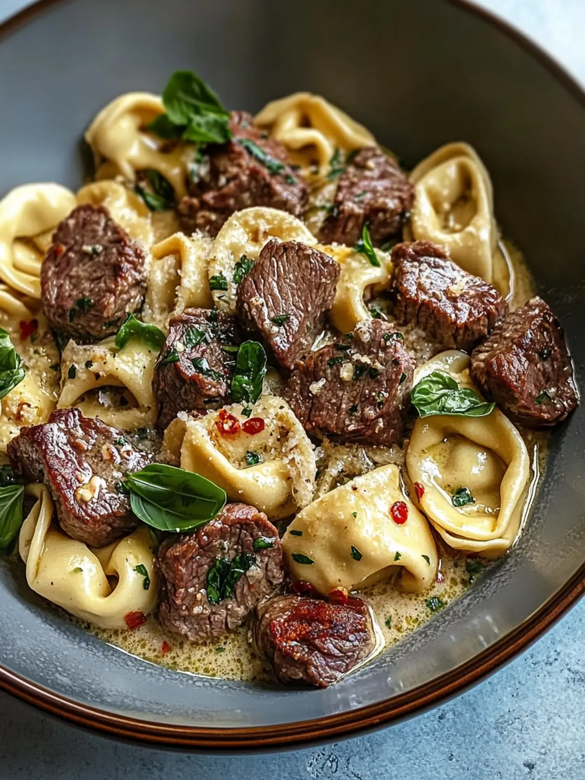 Garlic Steak Tortellini: Quick Comfort Food Bliss 2 Garlic Steak Tortellini