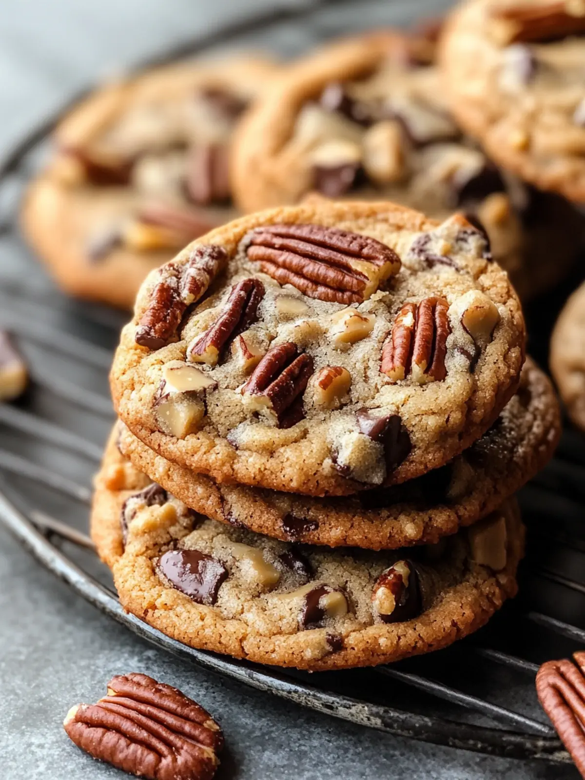 Decadent Brown Butter Bourbon Pecan Chocolate Chunk Cookies 3 Brown Butter Bourbon Pecan Chocolate Chunk Cookies