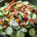 Refreshing Cucumber Bacon Ranch Salad That Everyone Will Love 2 Cucumber Bacon Ranch Salad