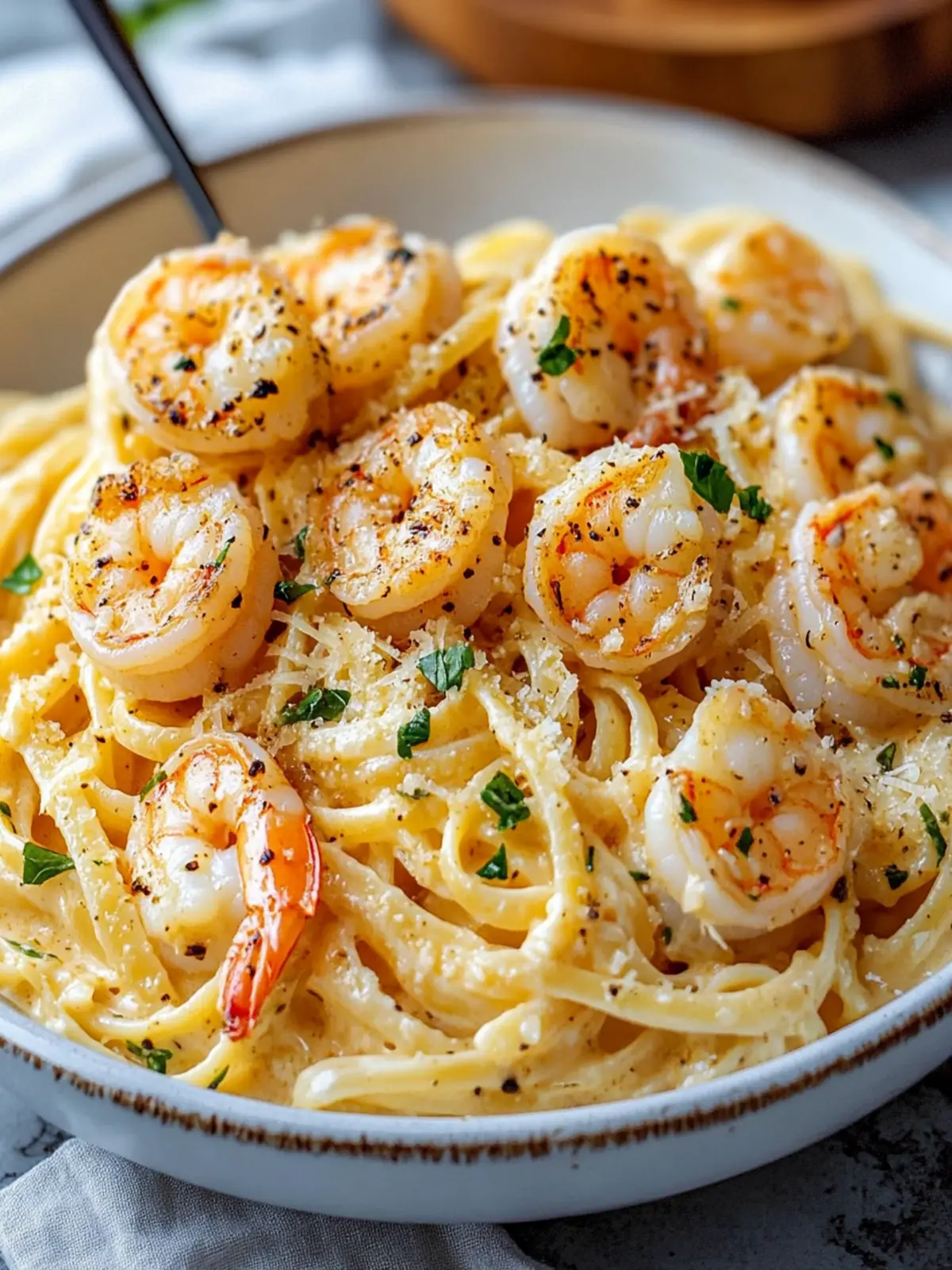 Indulge in Shrimp Scampi Garlic Cream Pasta Bliss 5 Shrimp Scampi Garlic Cream Pasta