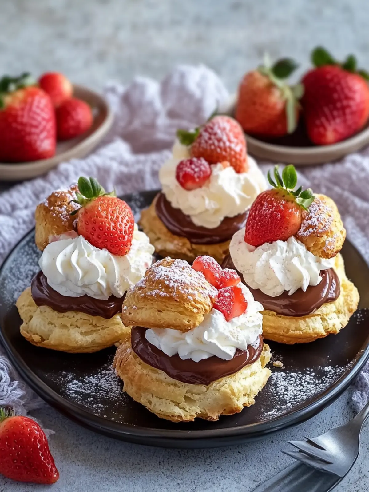 Nutella Strawberry Cream Puffs – A Delightful Treat for All 5 Nutella Strawberry Cream Puffs