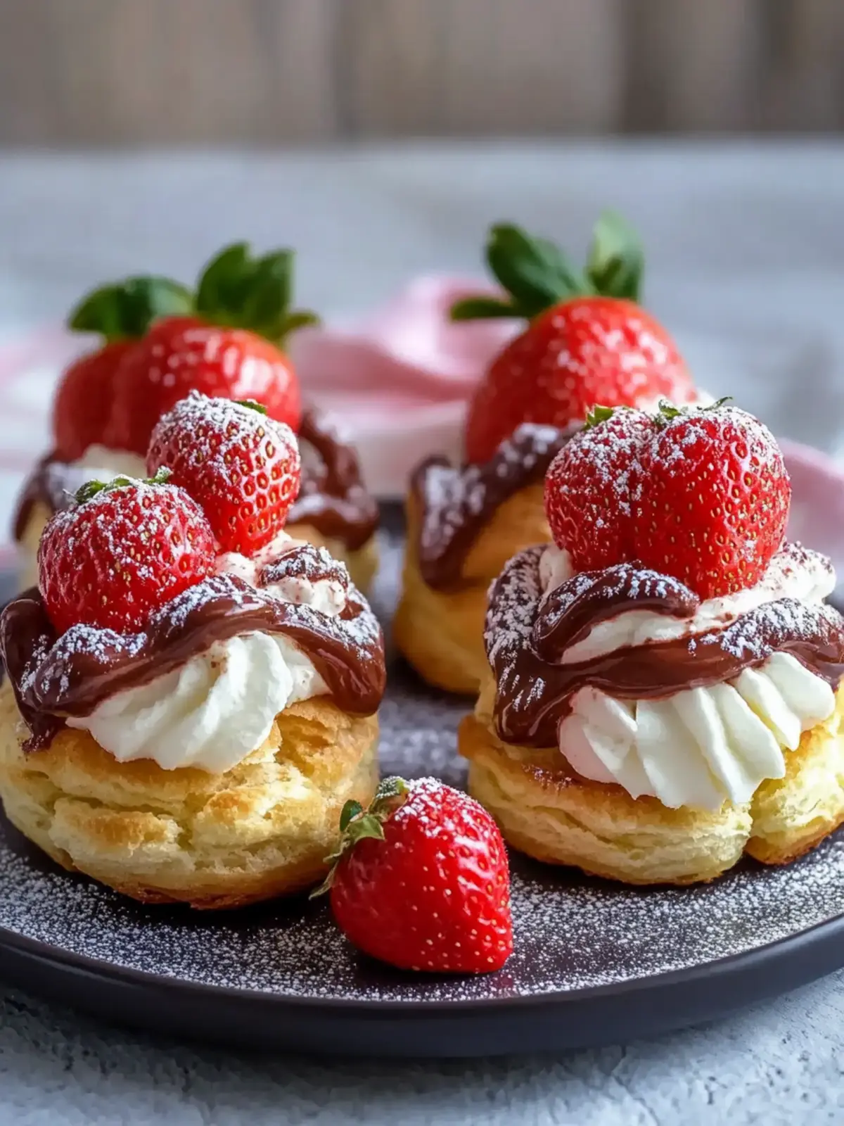 Nutella Strawberry Cream Puffs – A Delightful Treat for All 3 Nutella Strawberry Cream Puffs