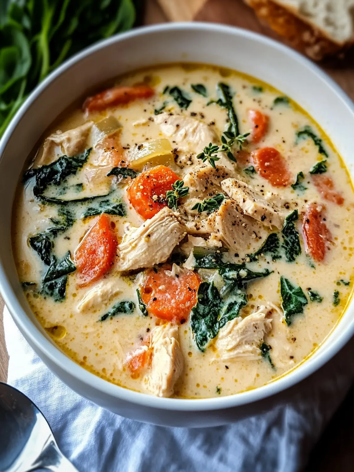 Creamy Tuscan Chicken Soup: A Cozy Italian Delight 5 Creamy Tuscan Chicken Soup