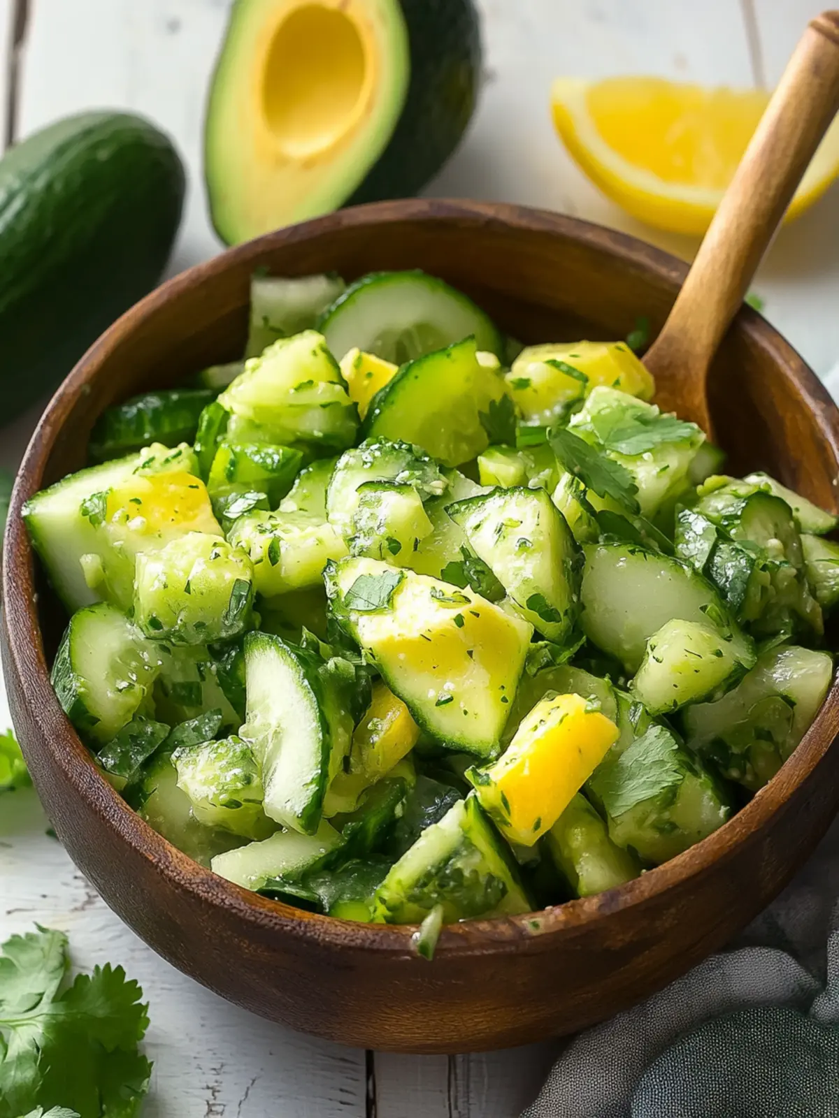 Perfect Your Summer with Tangy Cucumber and Avocado Salad 4 Tangy Cucumber and Avocado Salad